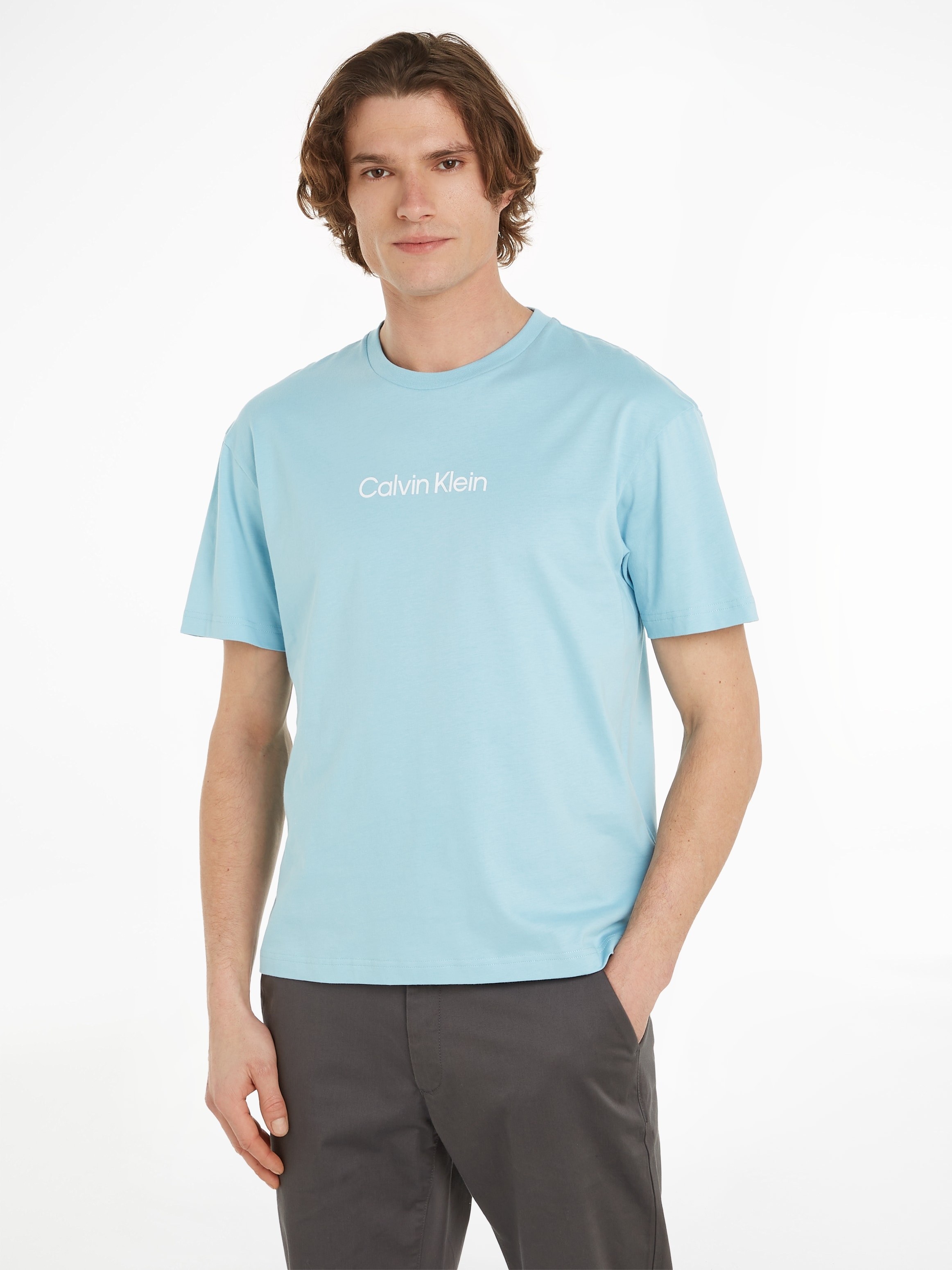 Klein LOGO T-Shirt aufgedrucktem bei COMFORT »HERO mit Calvin T-SHIRT«, ♕ Markenlabel