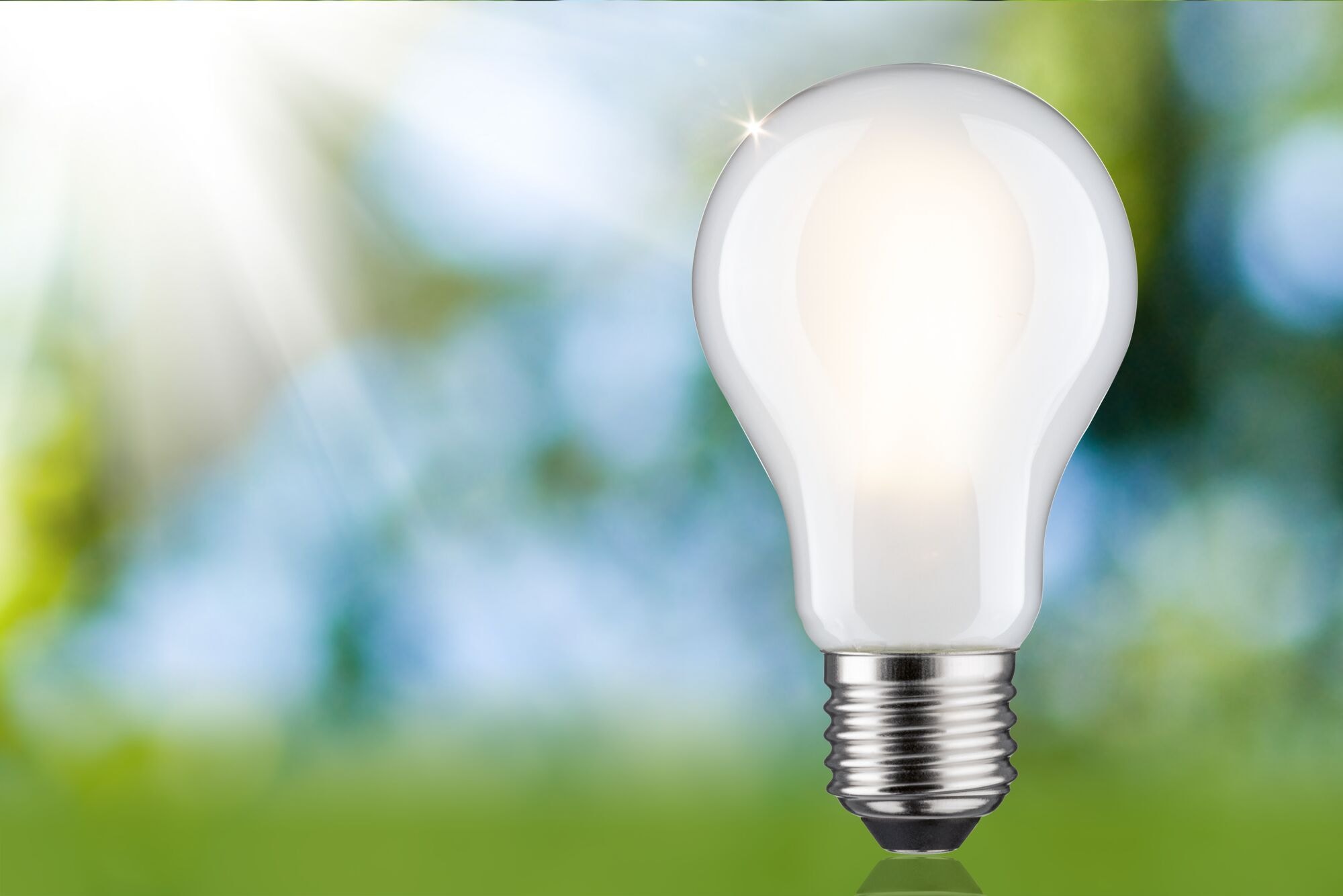 Paulmann LED-Leuchtmittel »Efficient-Line Filament 230V LEDBirne E27 1055lm 5,7W 3000K dimmb.Matt« E27 1 Stk. Warmweiß