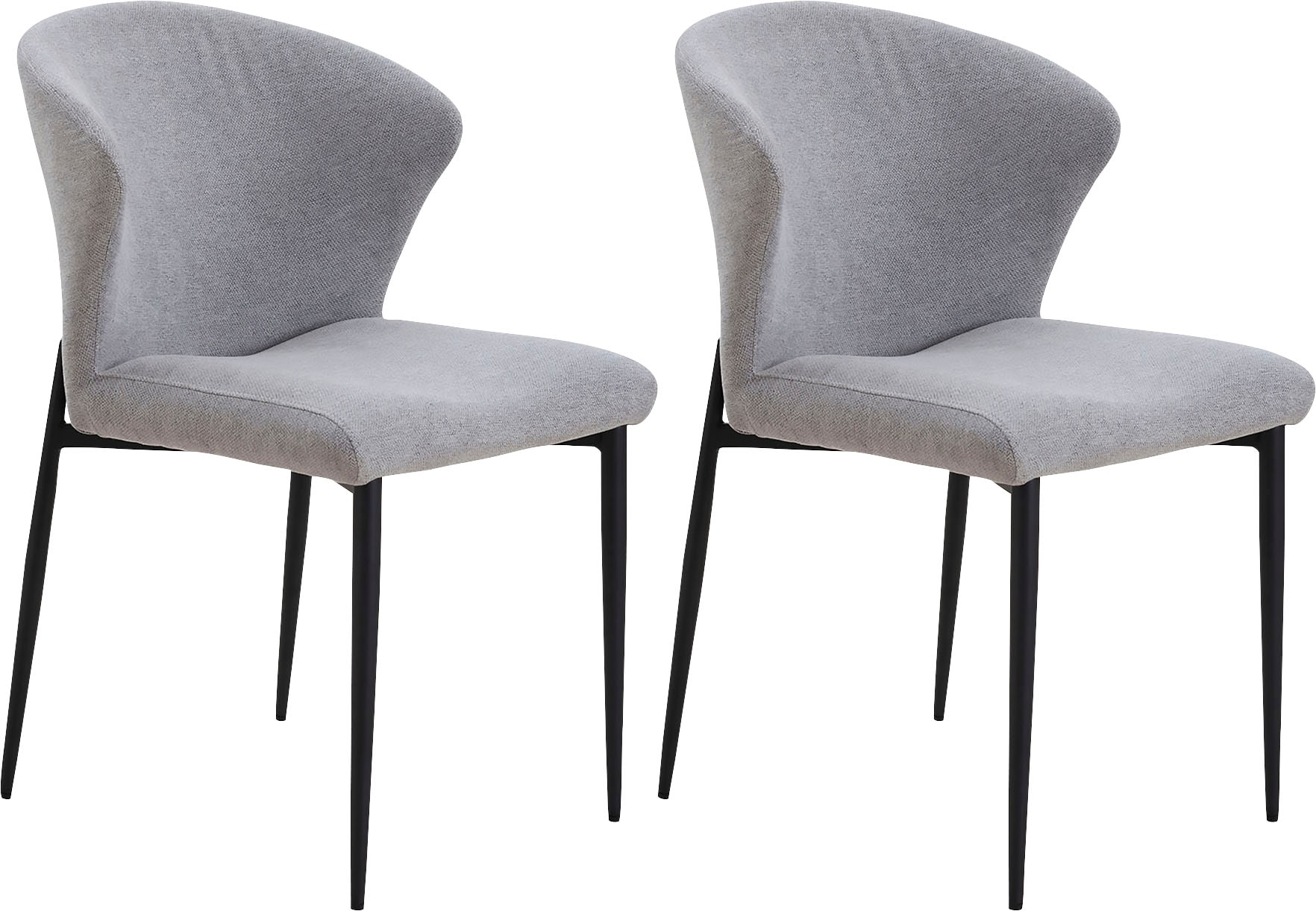 SalesFever Esszimmerstuhl "Dallas 2er-Set" (Set) 2 Stk.mit Metallgestell, B 63, H 87, T 56 cm