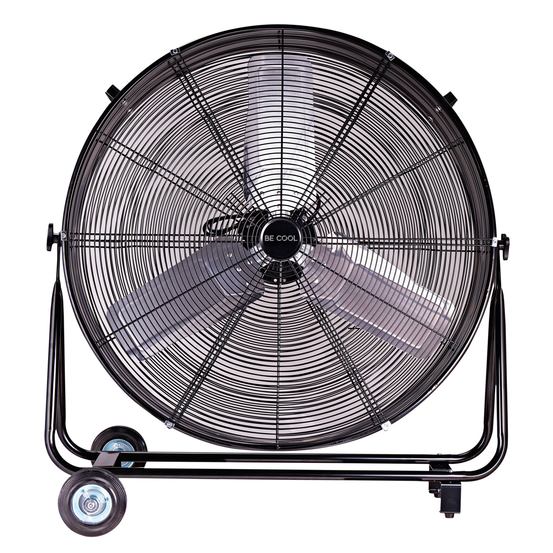 be cool Windmaschine »Industrie-Windmaschine 75cm BCIWM75CM schwarz«, fahrbarer, Vollkupfermotor, Aluminium-Rotor, Spinnennetz-Schutzgitter