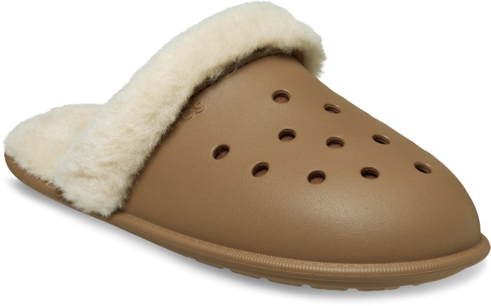 Crocs Pantoffel »Classic Fuzz Scuff«  Hausschuh, Clog mit Warmfutter