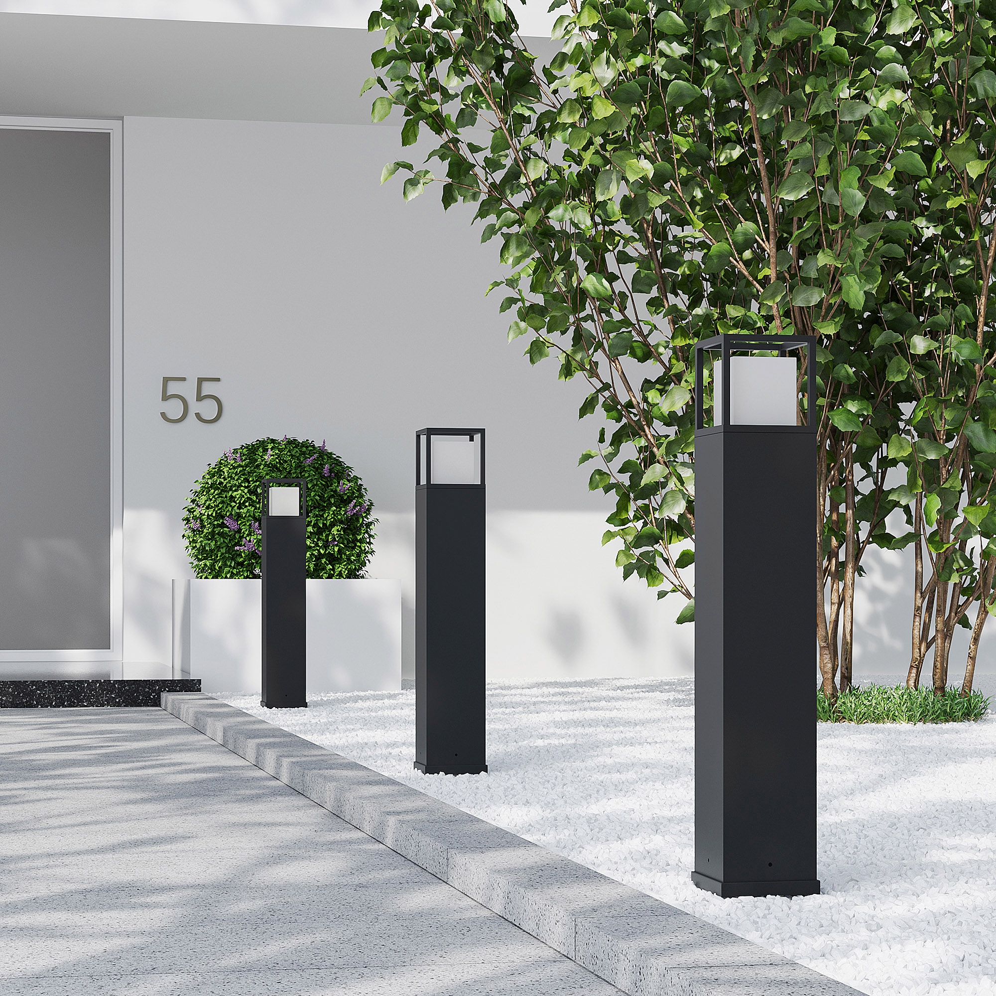 TRIO Leuchten LED Außen-Stehlampe »WITHAM, Outdoor Garten Stehleuchte Höhe 80cm, 14,5W LED, 1450 Lumen« LED-Board 1 Stk. warmweiß - kaltweiß Lichtfarbe einstellbar warmweiß bis kaltweiß 2300/3000/4000K, IP54