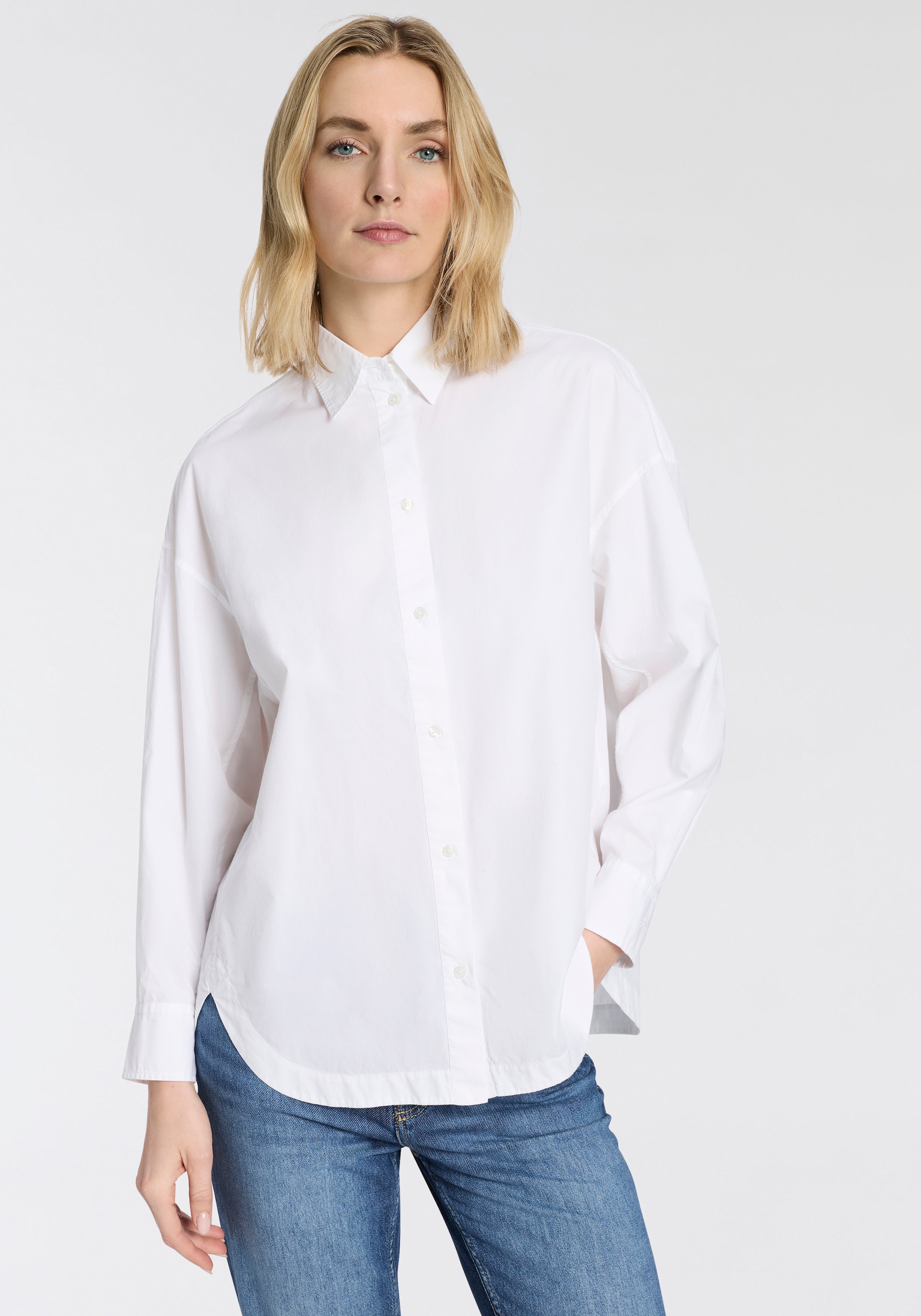 BOSS ORANGE Hemdbluse »Bostatta Premium Damenmode« im Oversize Fit