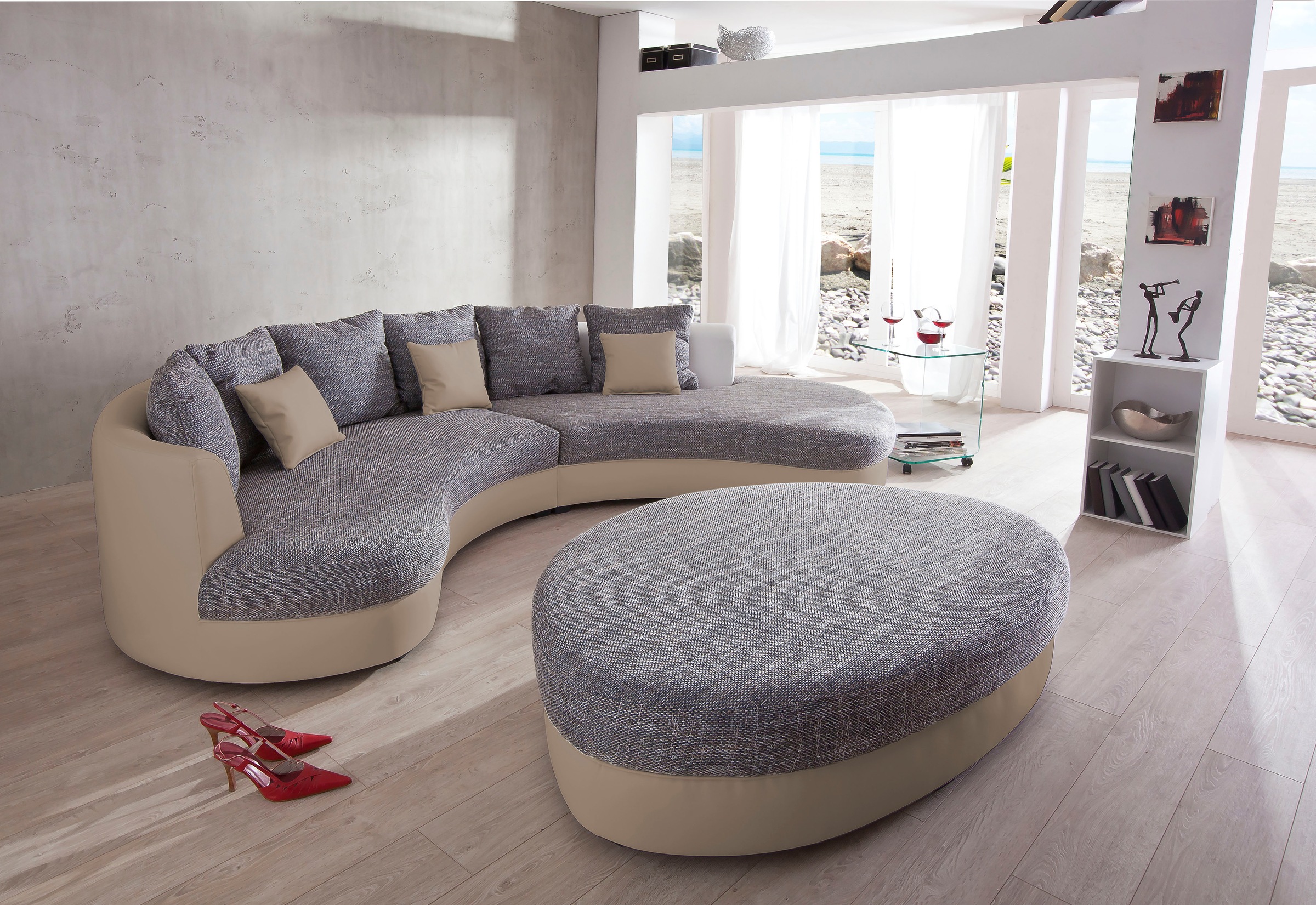 INOSIGN Ecksofa »Limoncello organische Formensprache, L-Form«, ergonomische Form