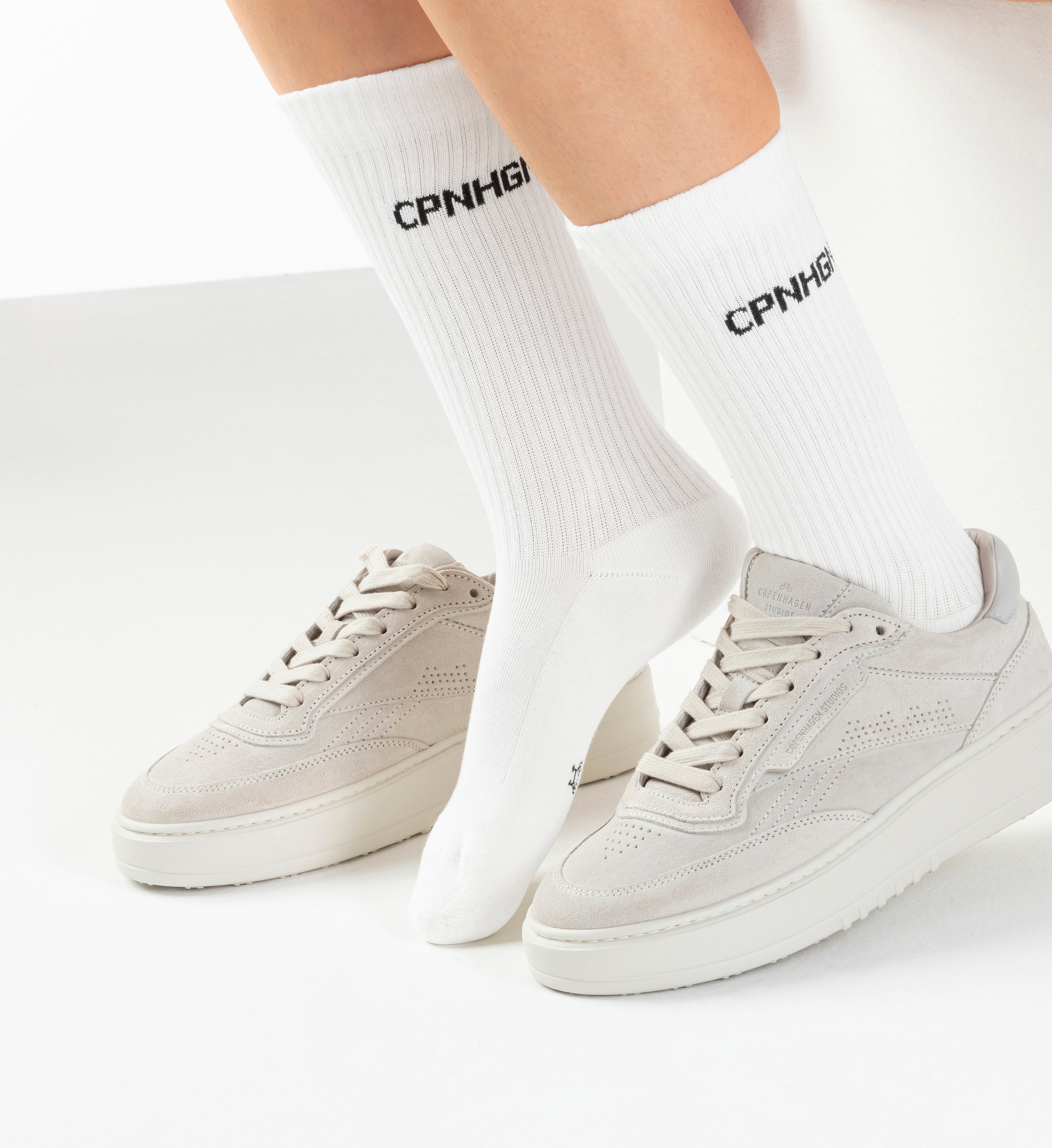 Copenhagen Studios Tennissocken, (Packung, 3 Paar), mit Halbfußfrottee