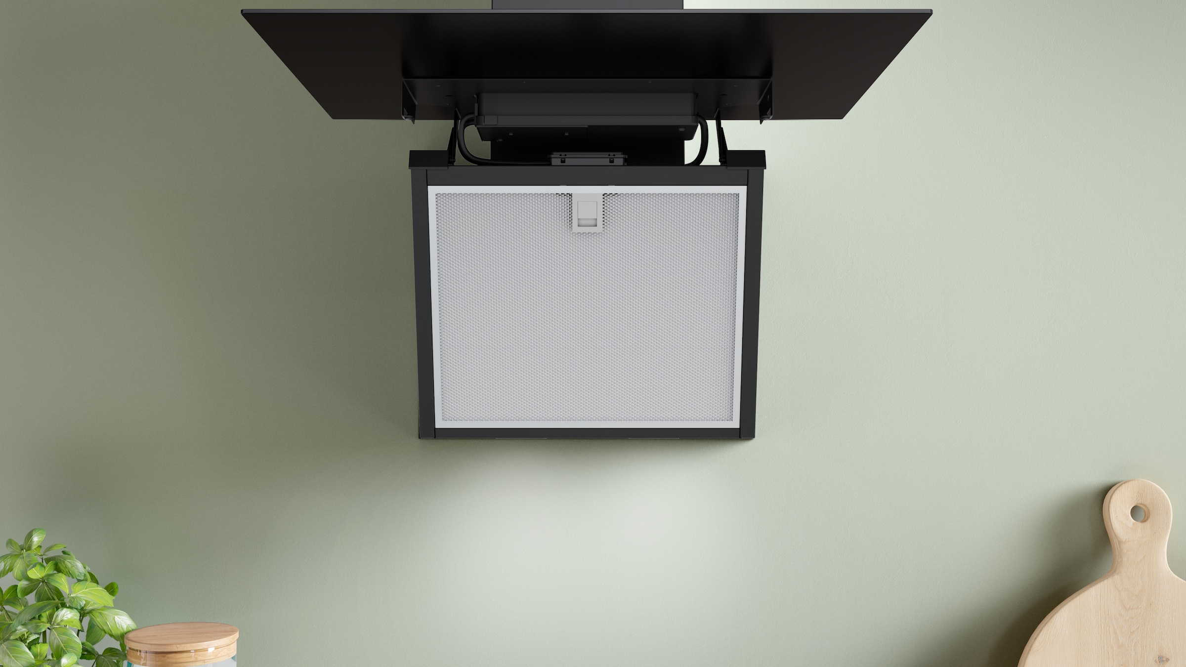 BOSCH Kopffreihaube »DWK65DFA1« Serie Serie 4 LED-Beleuchtung und langlebiger Metall-Fettfilter