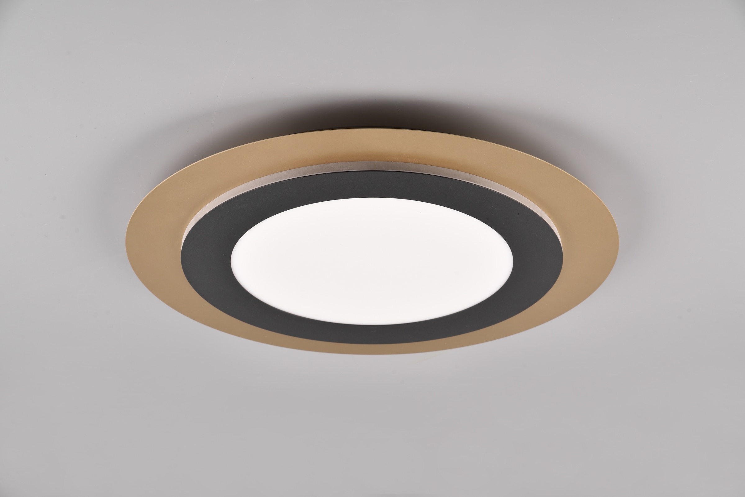 TRIO Leuchten LED Deckenleuchte »MORGAN, runde Deckenlampe Ø 45cm, dimmbar, CCT, Memoryfunktion, Timer« LED-Board 1 Stk. warmweiß - kaltweiß Nachtlicht, 42W 5600 Lumen, 2700-6500 Kelvin, inkl Fernbedienung