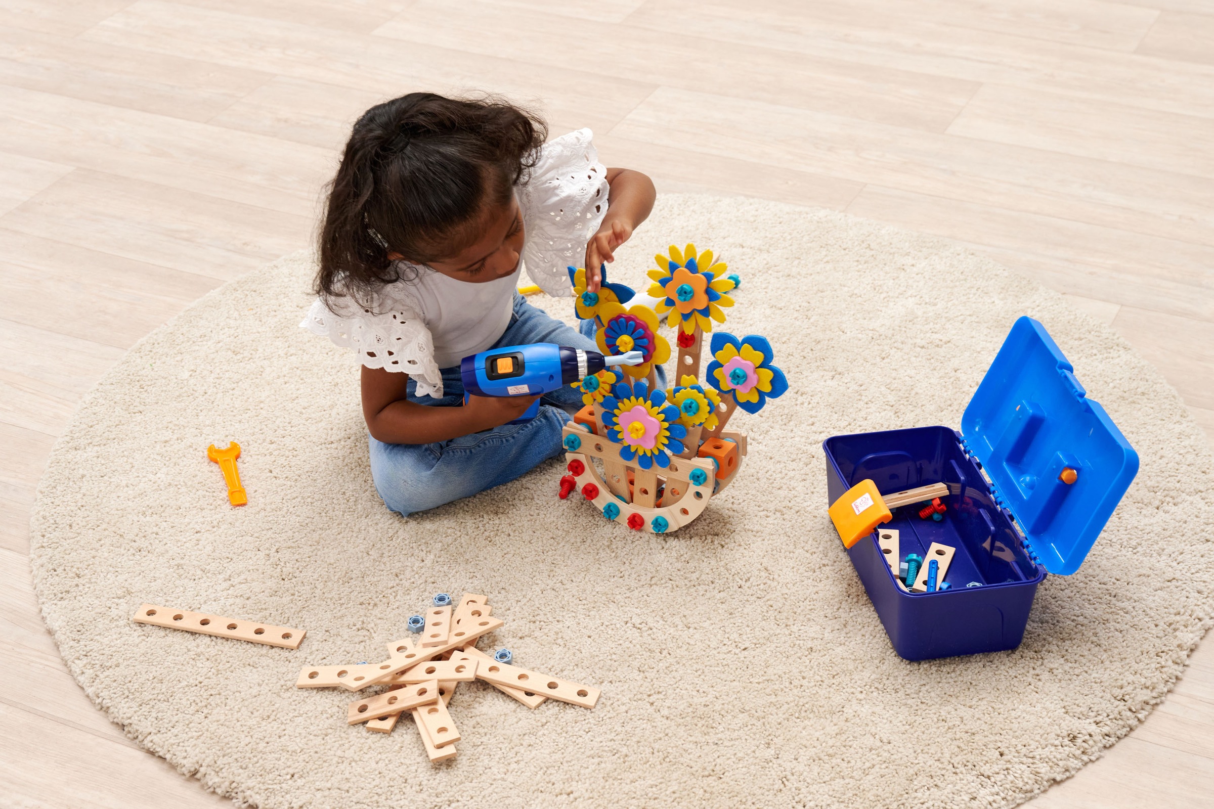 Eichhorn Spielwerkzeugkoffer »Constructor Werkzeugbox mit Schrauber«