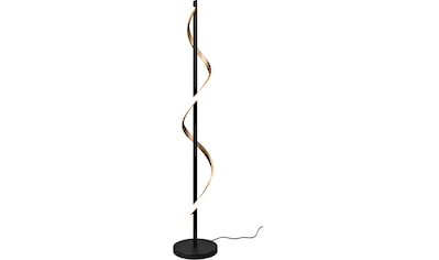 LED Stehlampe »Torca«, 1 flammig-flammig, LED Stehleuchte schwarz-gold, Fußdimmer,...