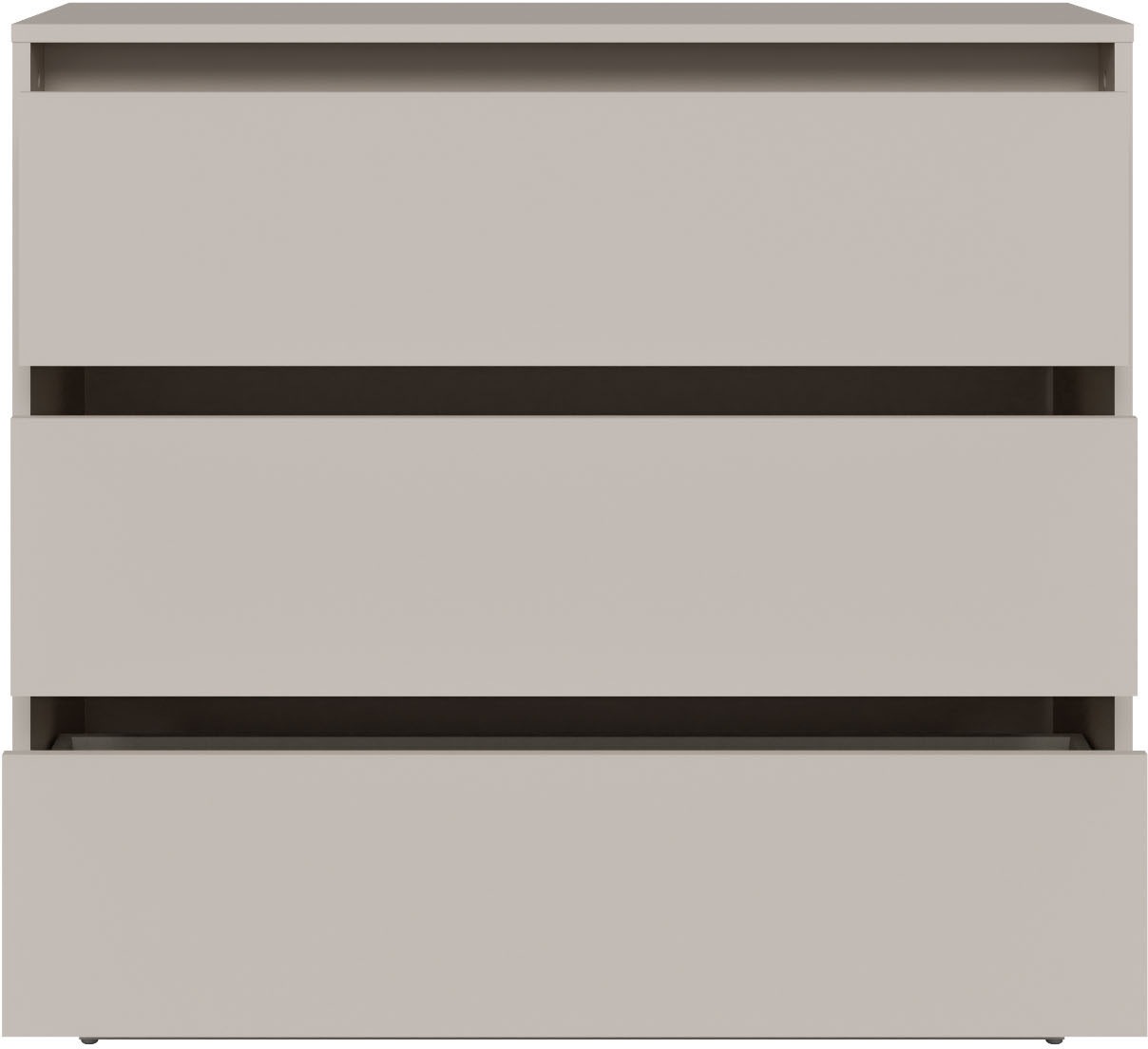 FORTE Kommode »Tahoe Kommode, 3 Schubkästen, grifflos, Stauraum« B/H/T 93,5/86,7/41,4 cm viel Stauraum