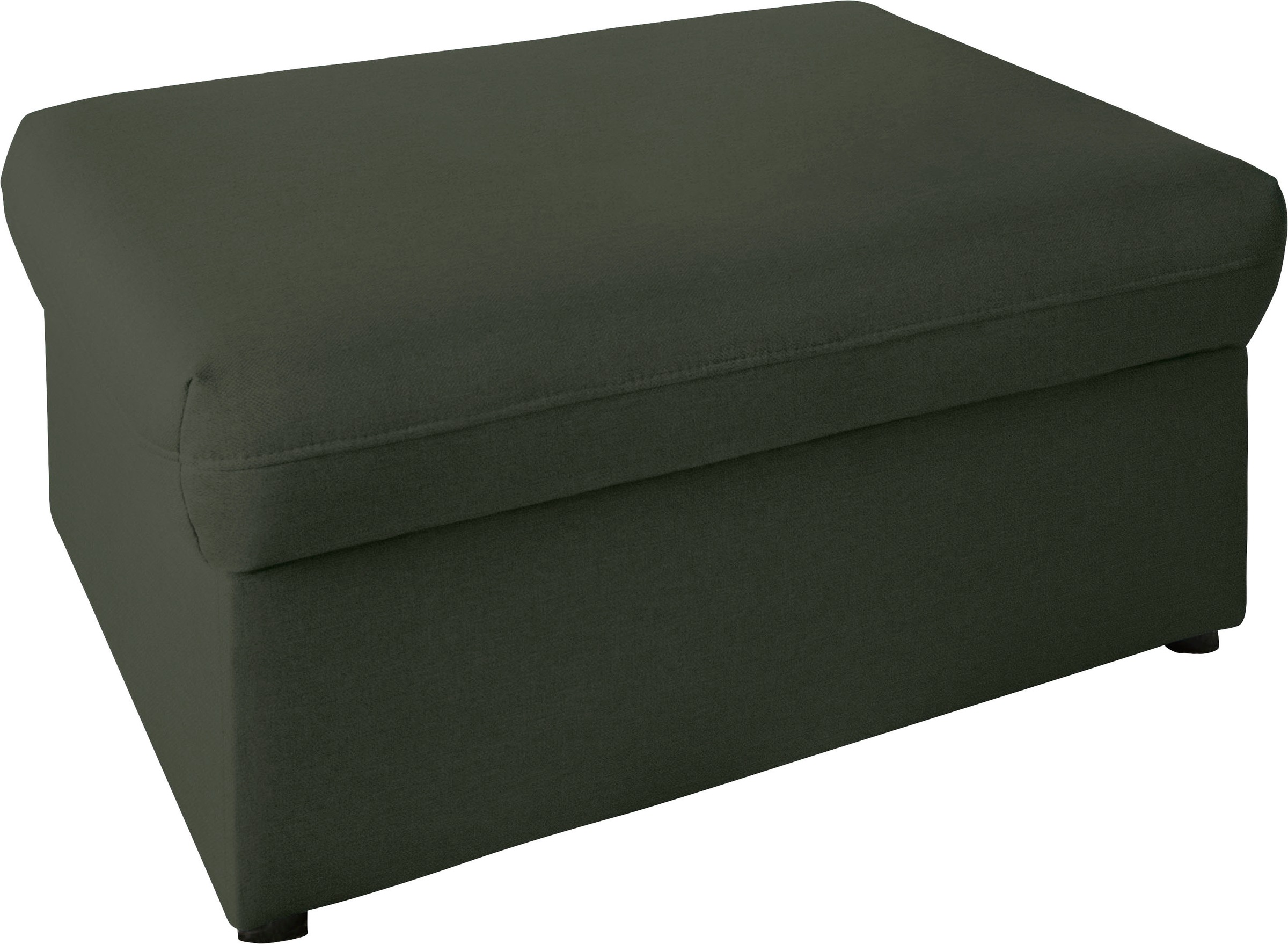 DOMO collection Hocker »Topper«, mit Wellenunterfederung, auf Kunststoffgleitern