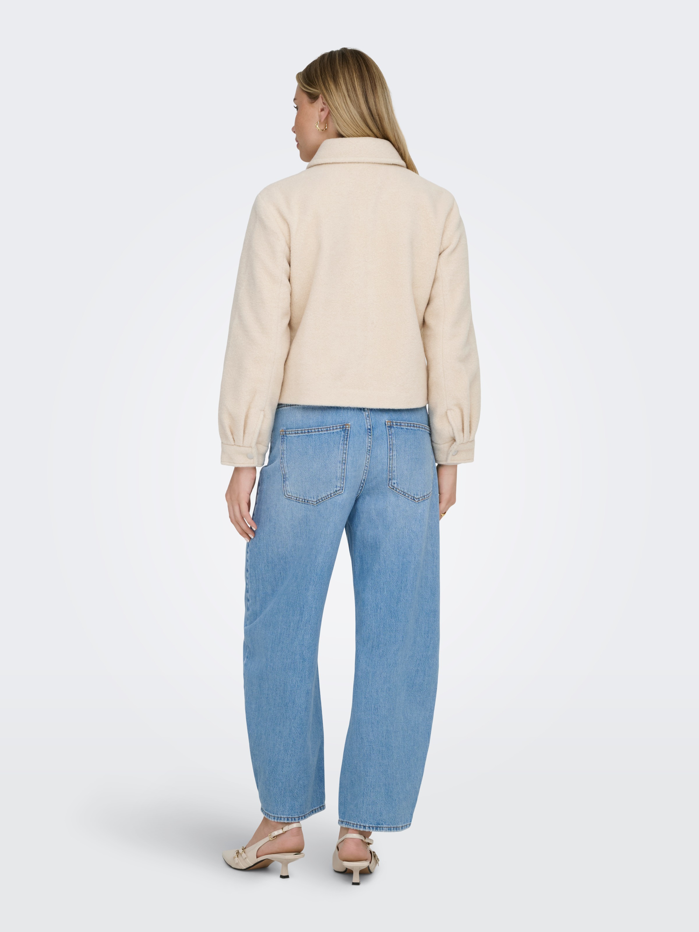 ONLY Kurzjacke »ONLKIKI-MONI SHORT JACKET PNT« Kunstfaser