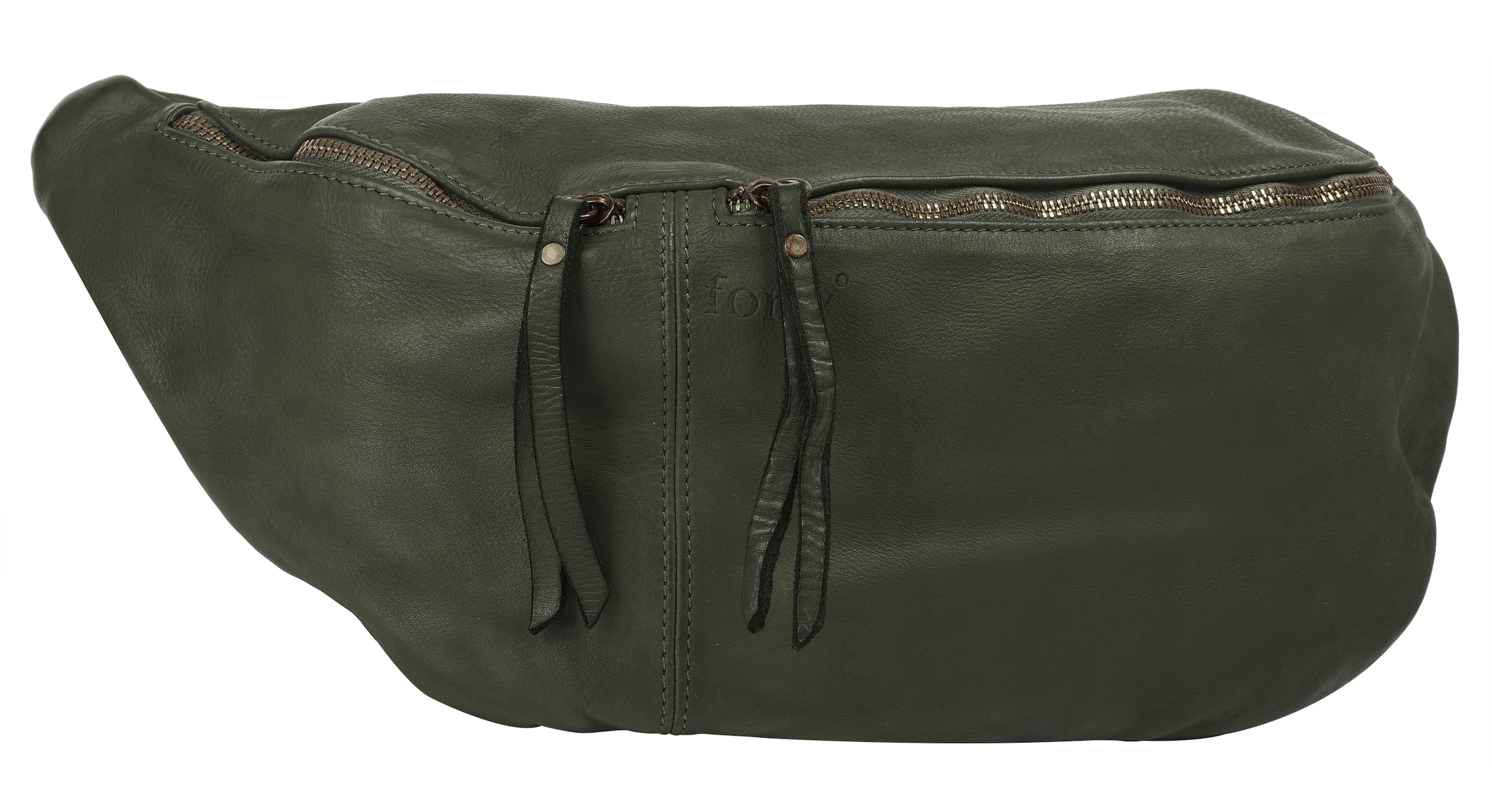 forty° Umhängetasche, echt Leder, Made in Italy
