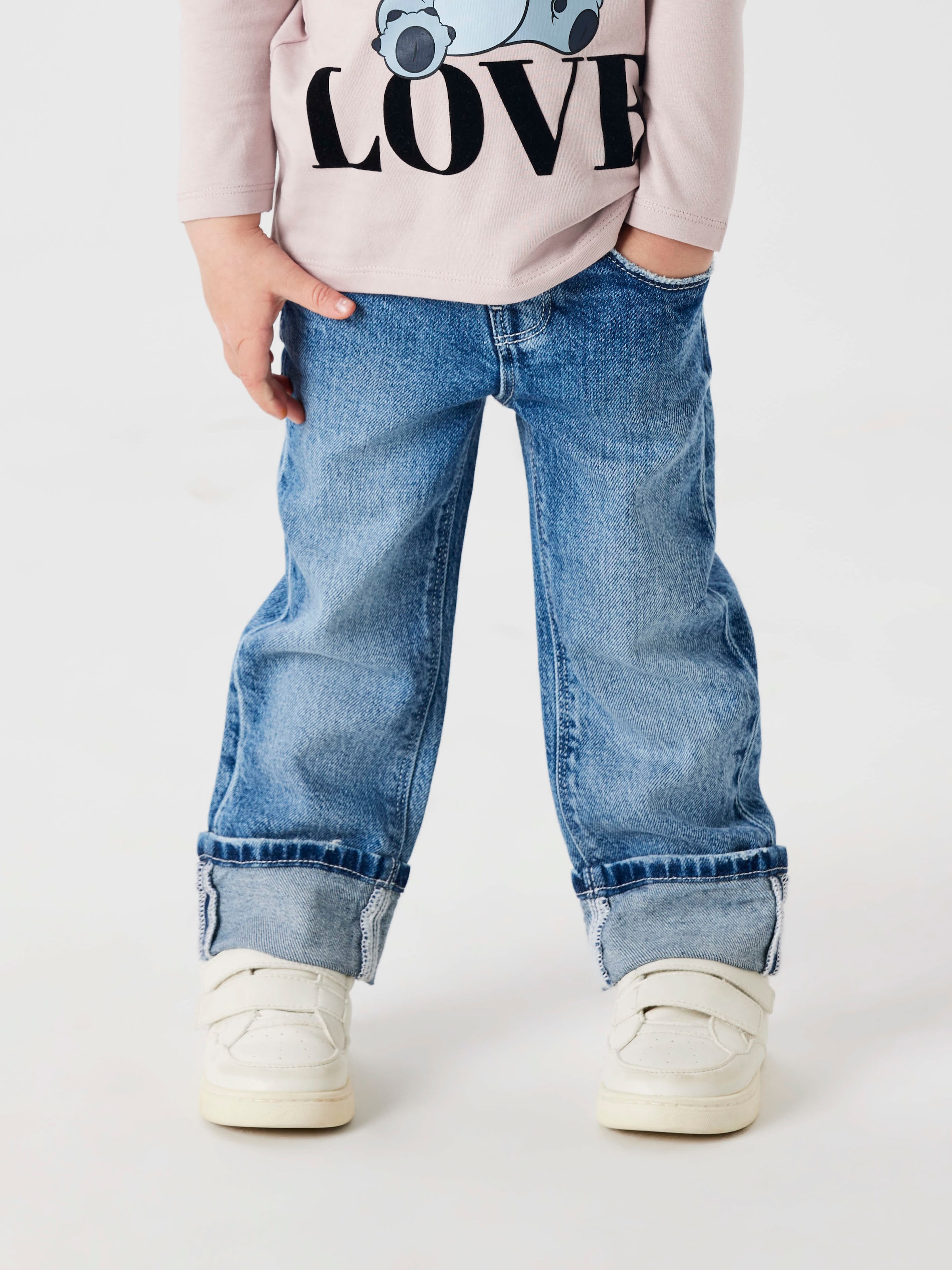 Name It Straight-Jeans »NMFROSE STRAIGHT FOLD JEANS 4224-AZ NOOS«