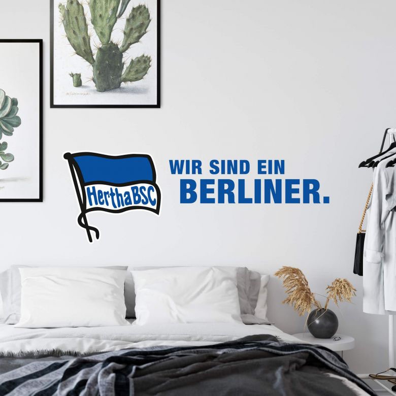 Wall-Art Wandtattoo »Hertha BSC Logo Schriftzug«, (1 St.) auf Raten  bestellen | Wandtattoos