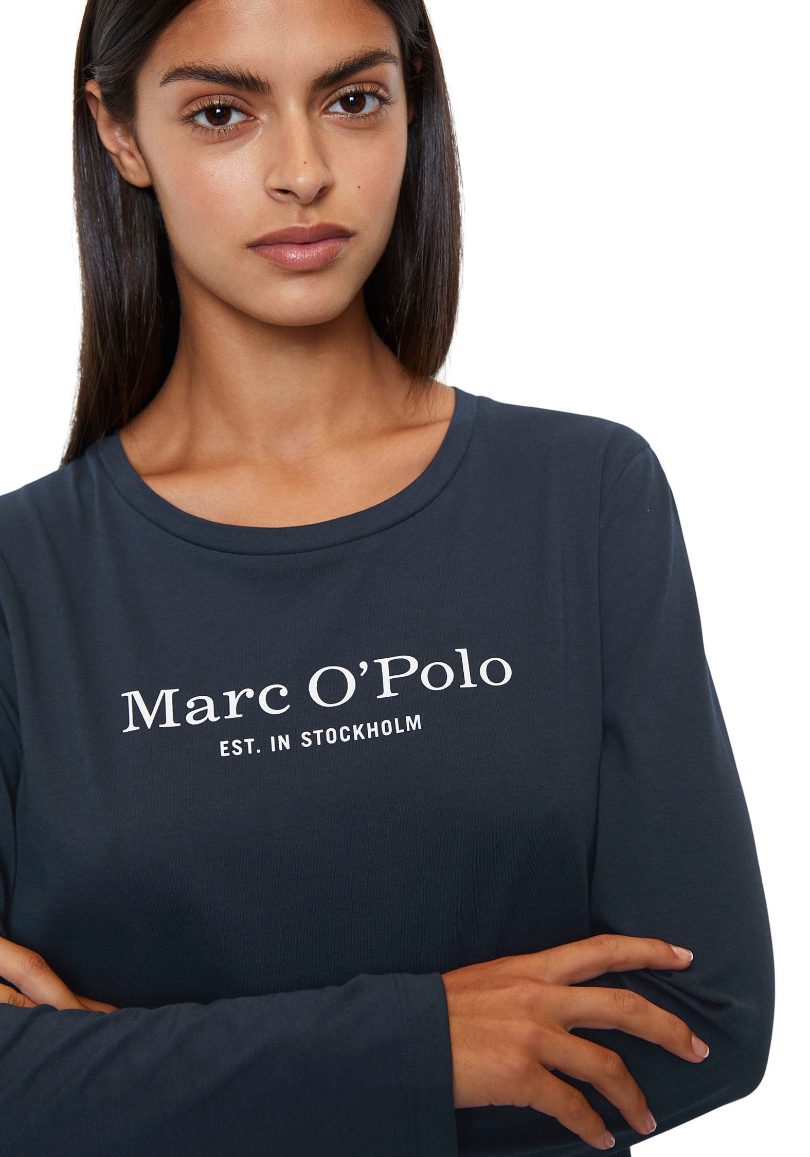 Marc O'Polo Nachthemd »Mix & Match Cotton«, mit kleinem Logomotiv auf der Brust