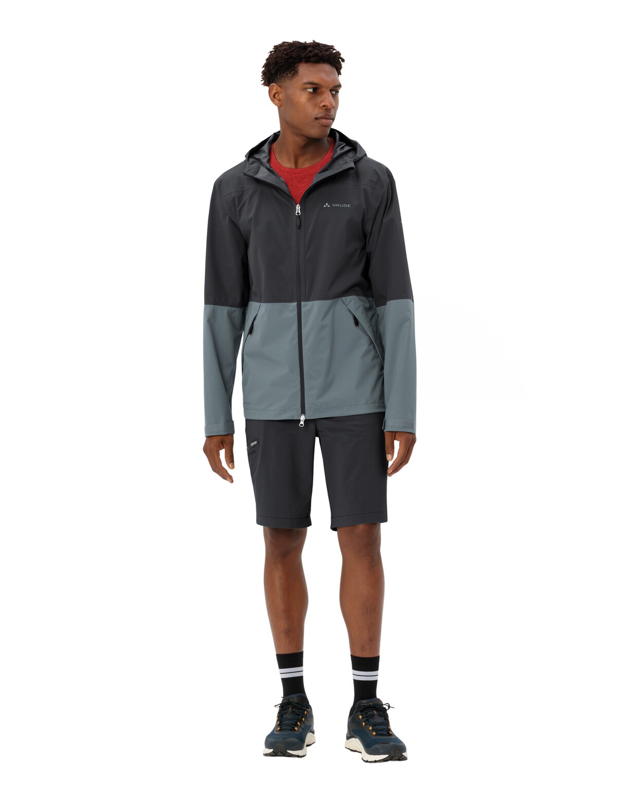 VAUDE Outdoorjacke »MEN'S NEYLAND 2.5L JACKET« 1 Stk. tlg. mit Kapuze sportlicher Stil, mit Kapuze, wasserdicht