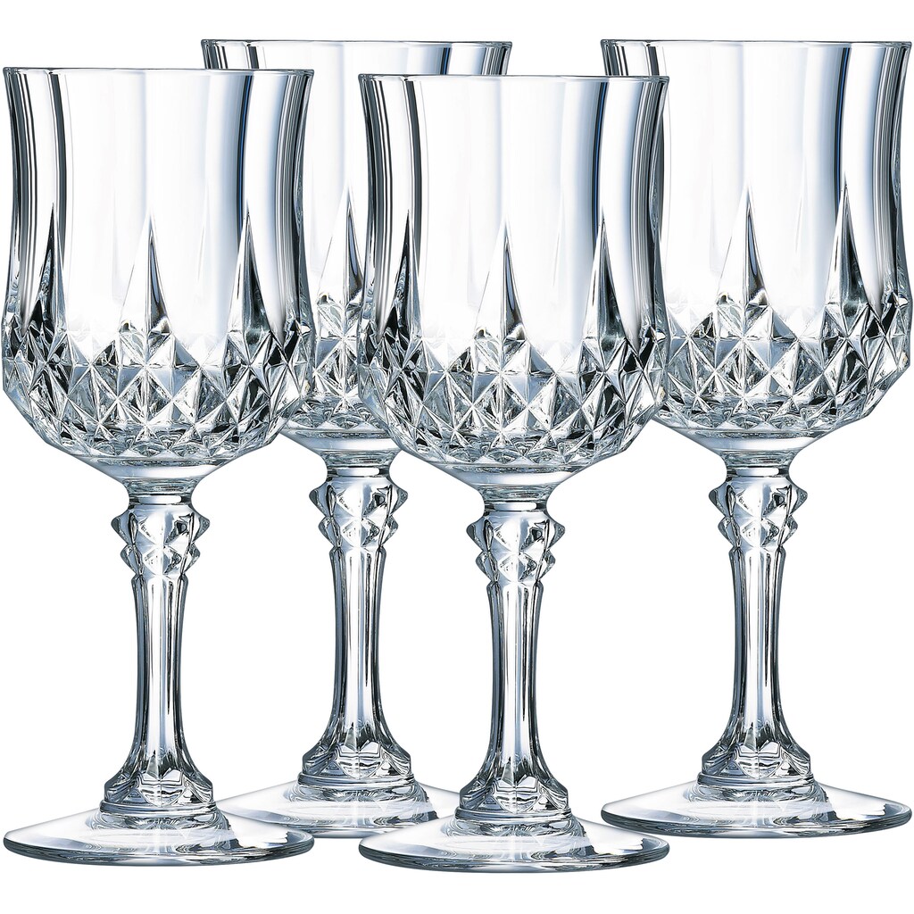 Luminarc Rotweinglas »Trinkglas Longchamp Eclat«, (Set, 4 tlg.)