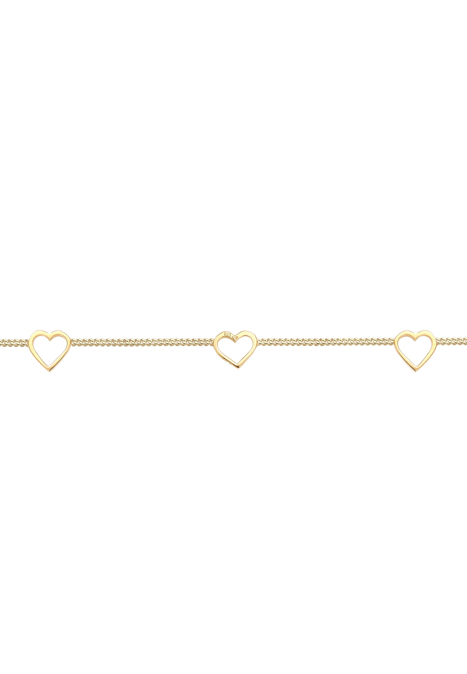 Elli Choker »Halskette Choker Herz Cut Out Liebe Romantik 925 Silber«