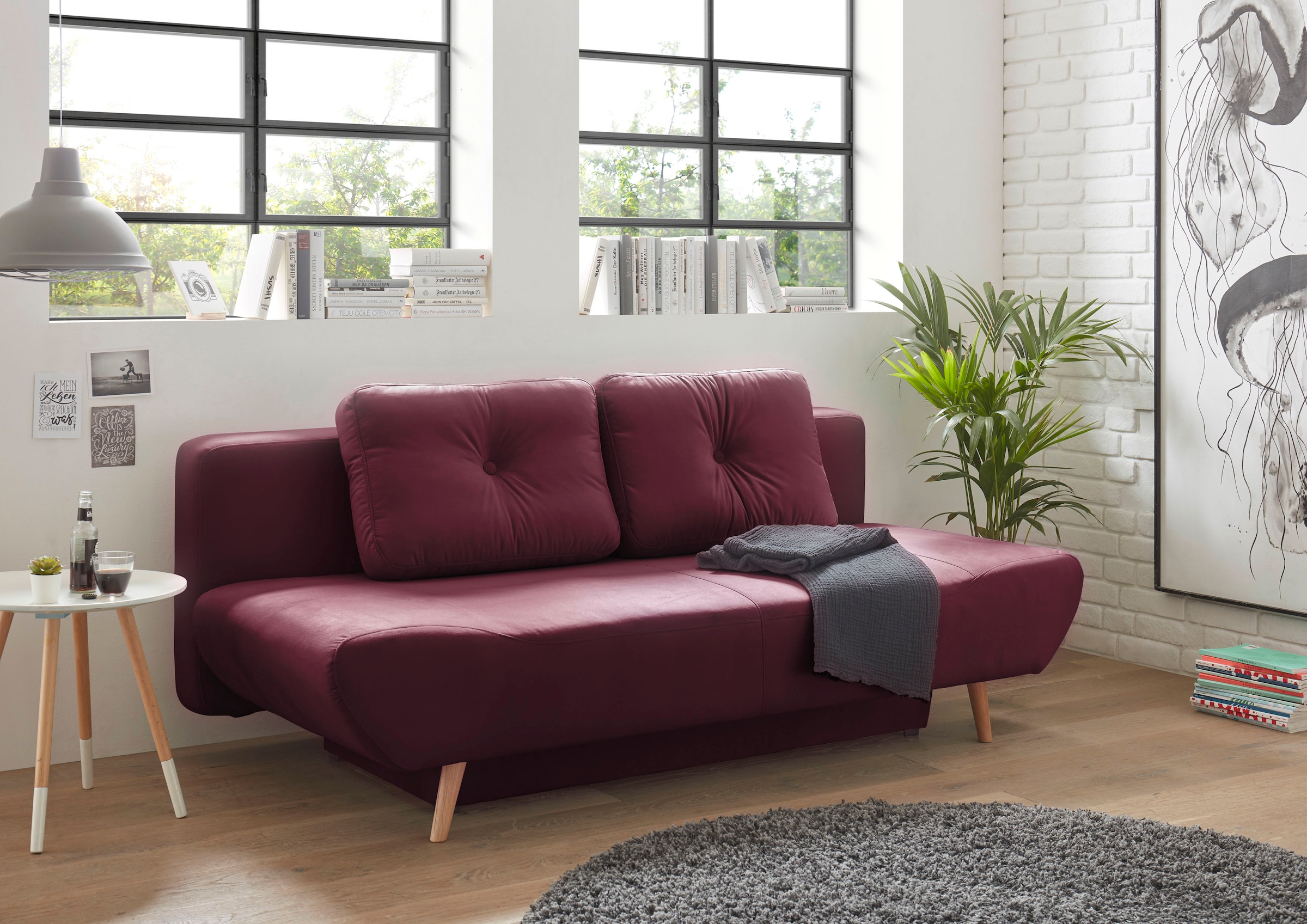 andas Schlafsofa »Segmon«, einfach in ein bequemes Bett umwandeln, inklusive Bettkasten