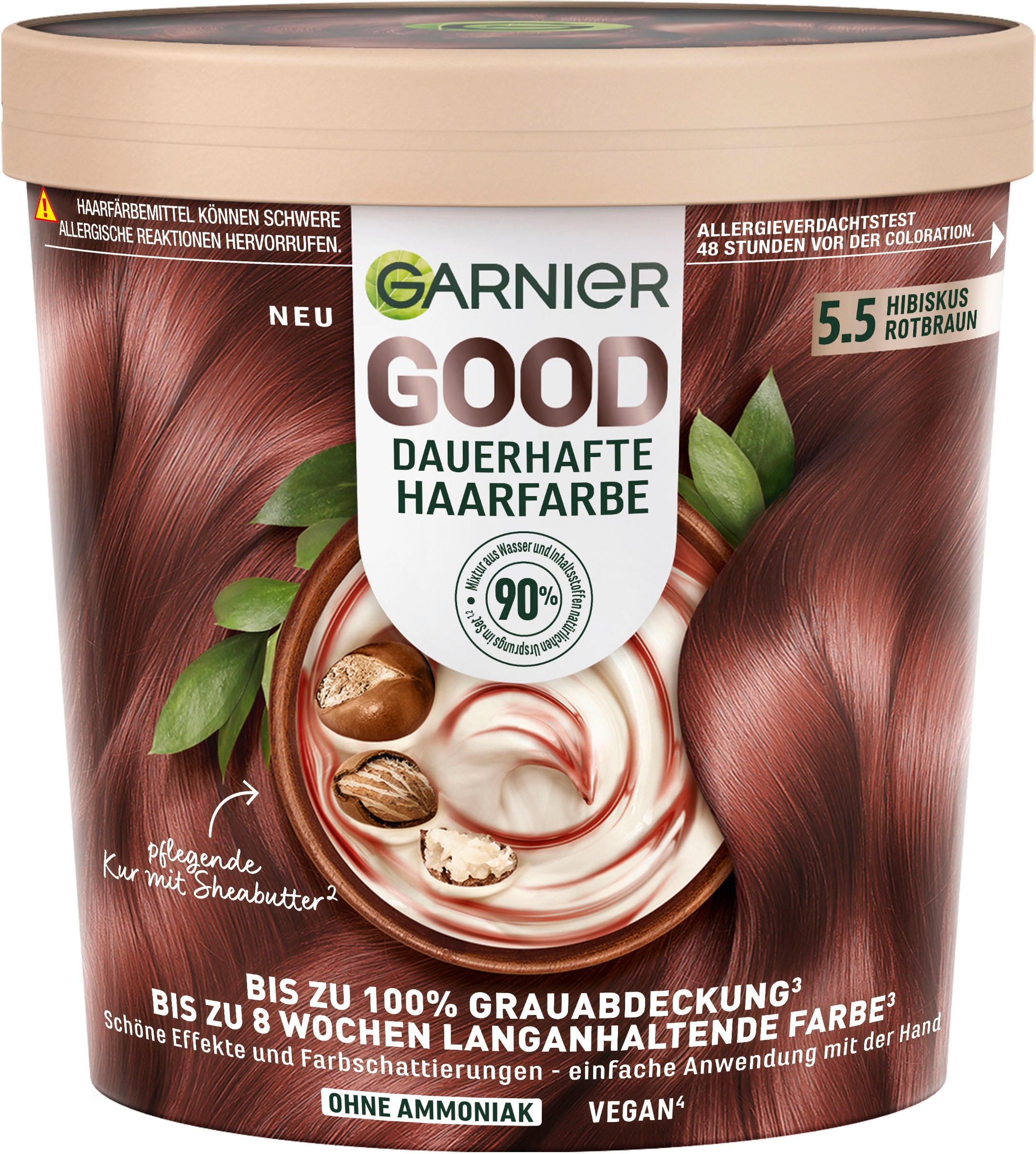 Coloration »Garnier GOOD Dauerhafte Haarfarbe«, mit pflegender Formel