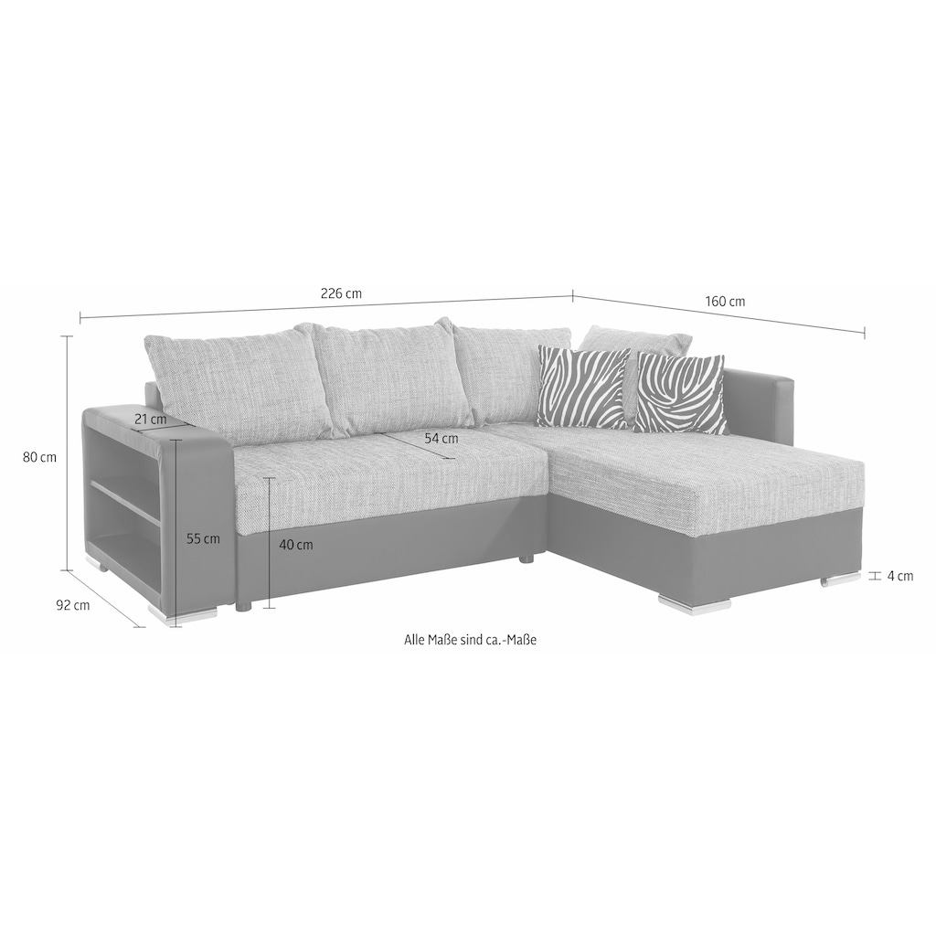 COLLECTION AB Ecksofa »John L-Form«