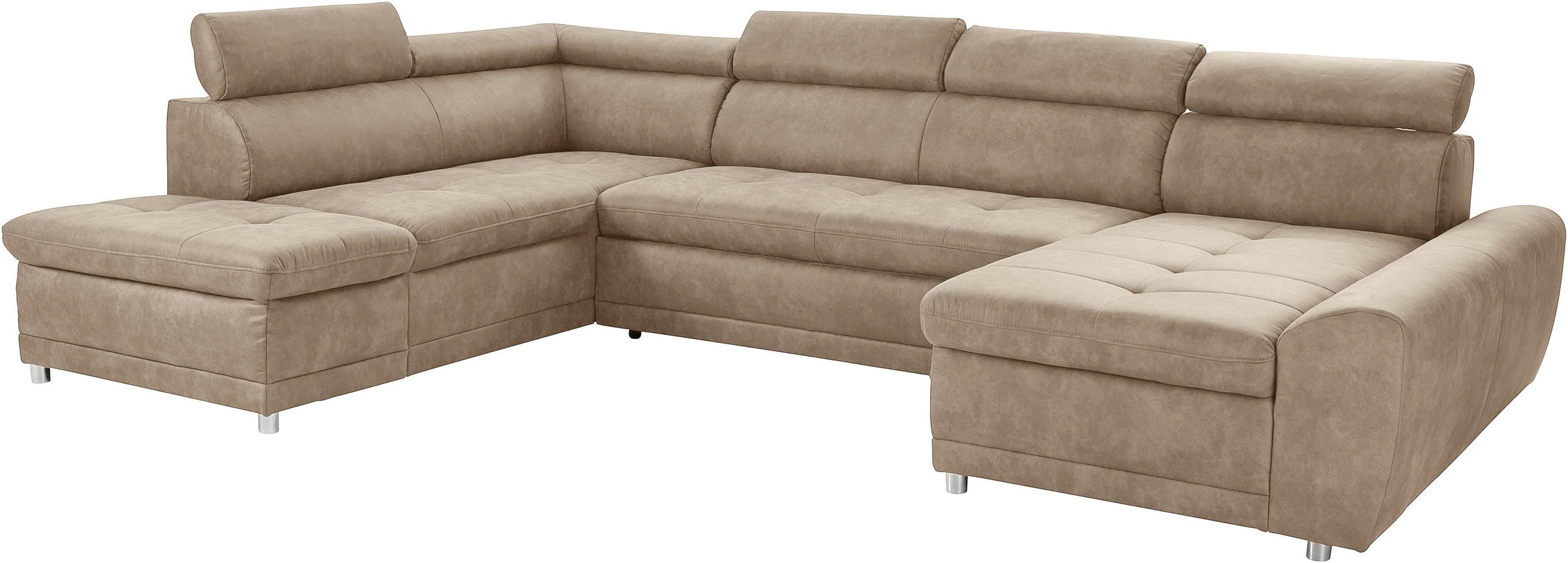 sit&more Wohnlandschaft »Riva U-Form«, wahlweise mit Bettfunktion
