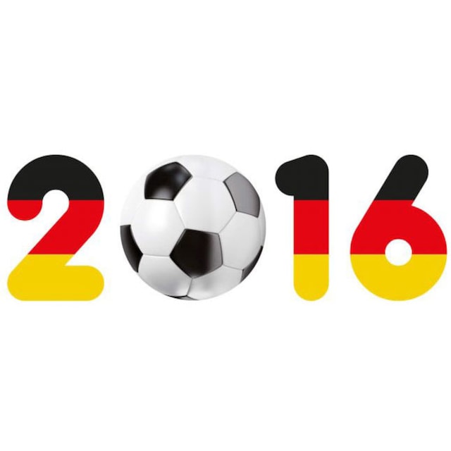 Wall-Art Wandtattoo »Fußball 2016 mit Fußball«, (1 St.) auf Raten kaufen