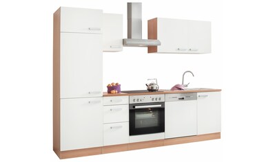 OPTIFIT Küchenzeile »Odense«, (Set), mit E-Geräten, Breite 270 cm, mit 28 mm starker... kaufen