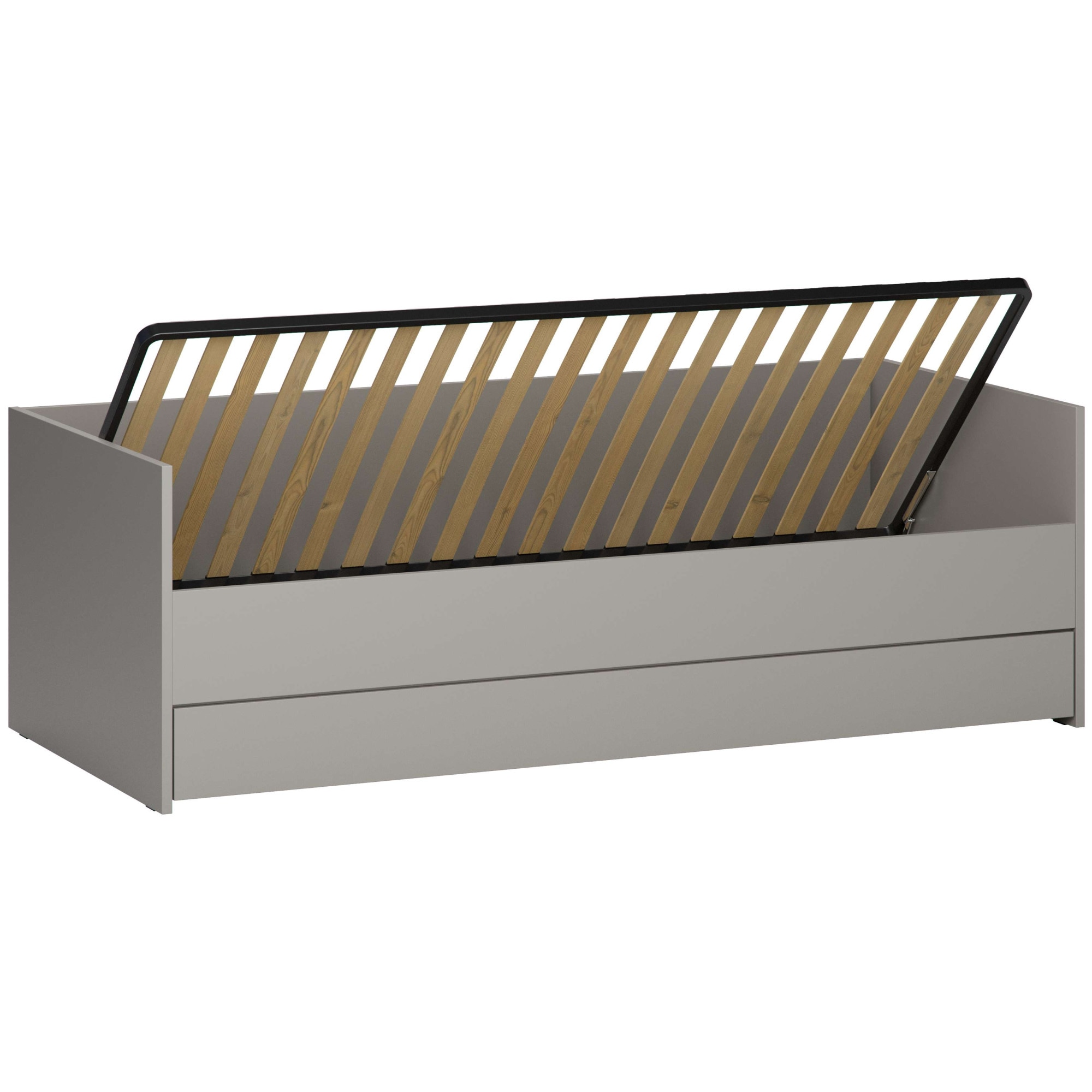 VOX Bett »SIMPLE Bettgestell mit Bettkasten und Zusatzbett, B/T/H: 95/205/68 cm«, ohne Matratze, in 3 Farben erhältlich