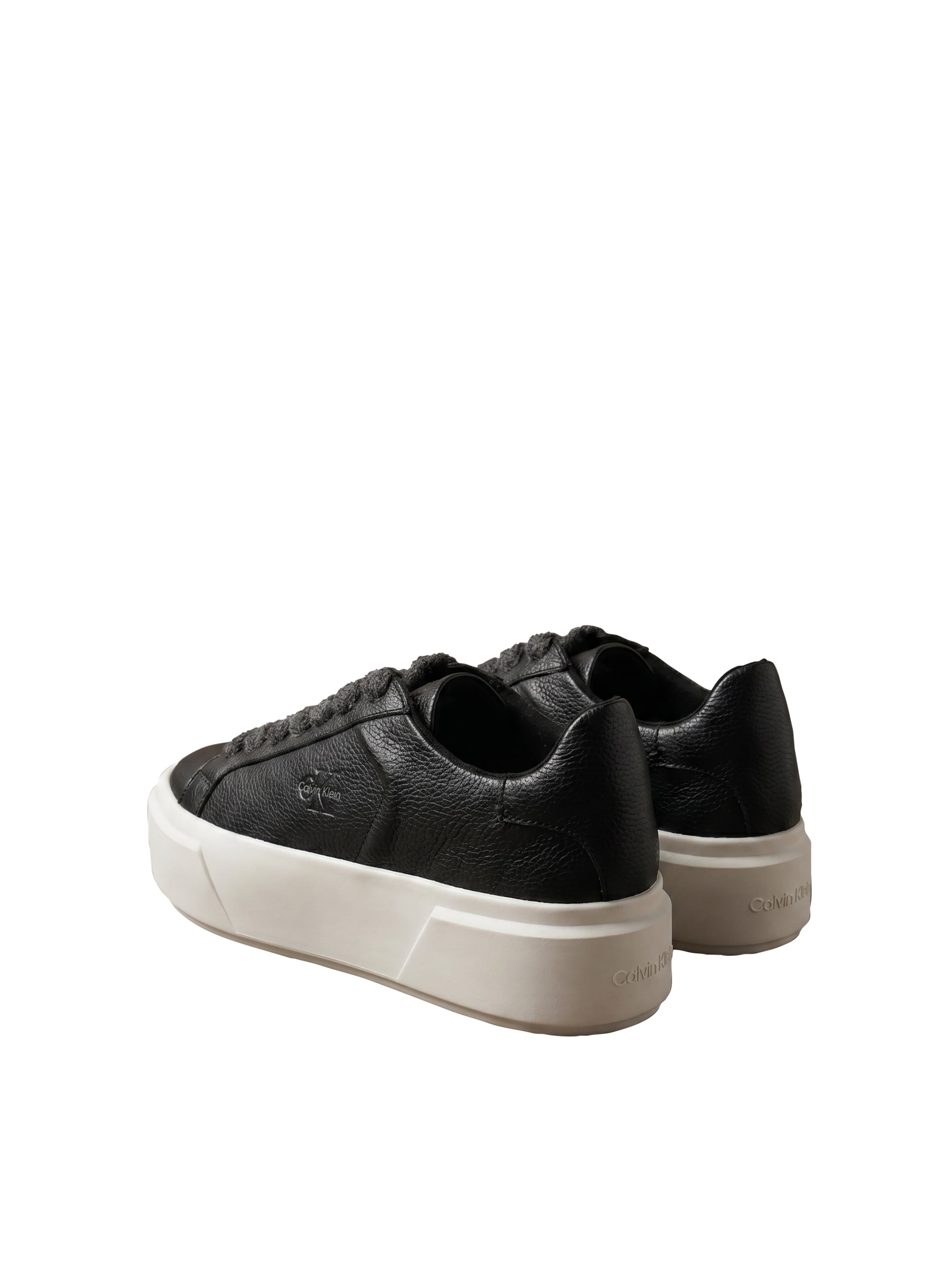 Calvin Klein Plateausneaker »FLATFORM LACEUP LTH WL«  Halbschuh, Freizeitsneaker mit seitlichem CK-Logo
