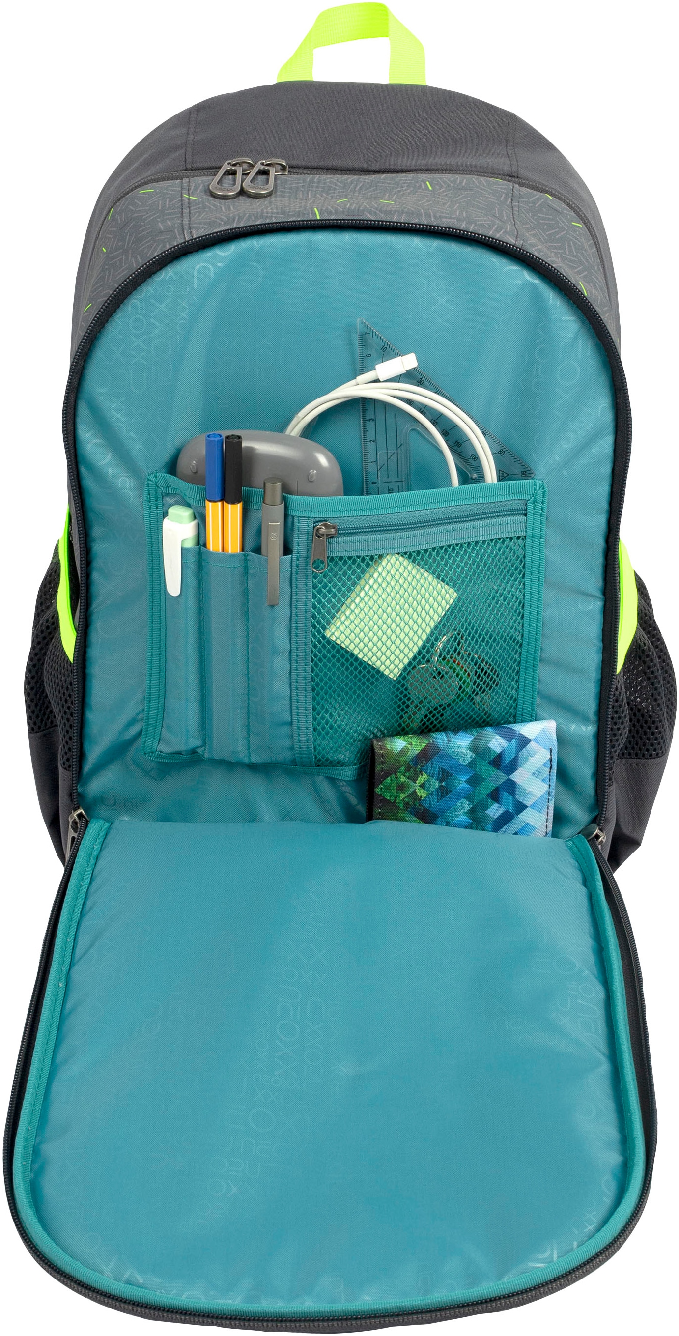 neoxx Schulrucksack »Flow, Boom«, teilweise aus recyceltem Material