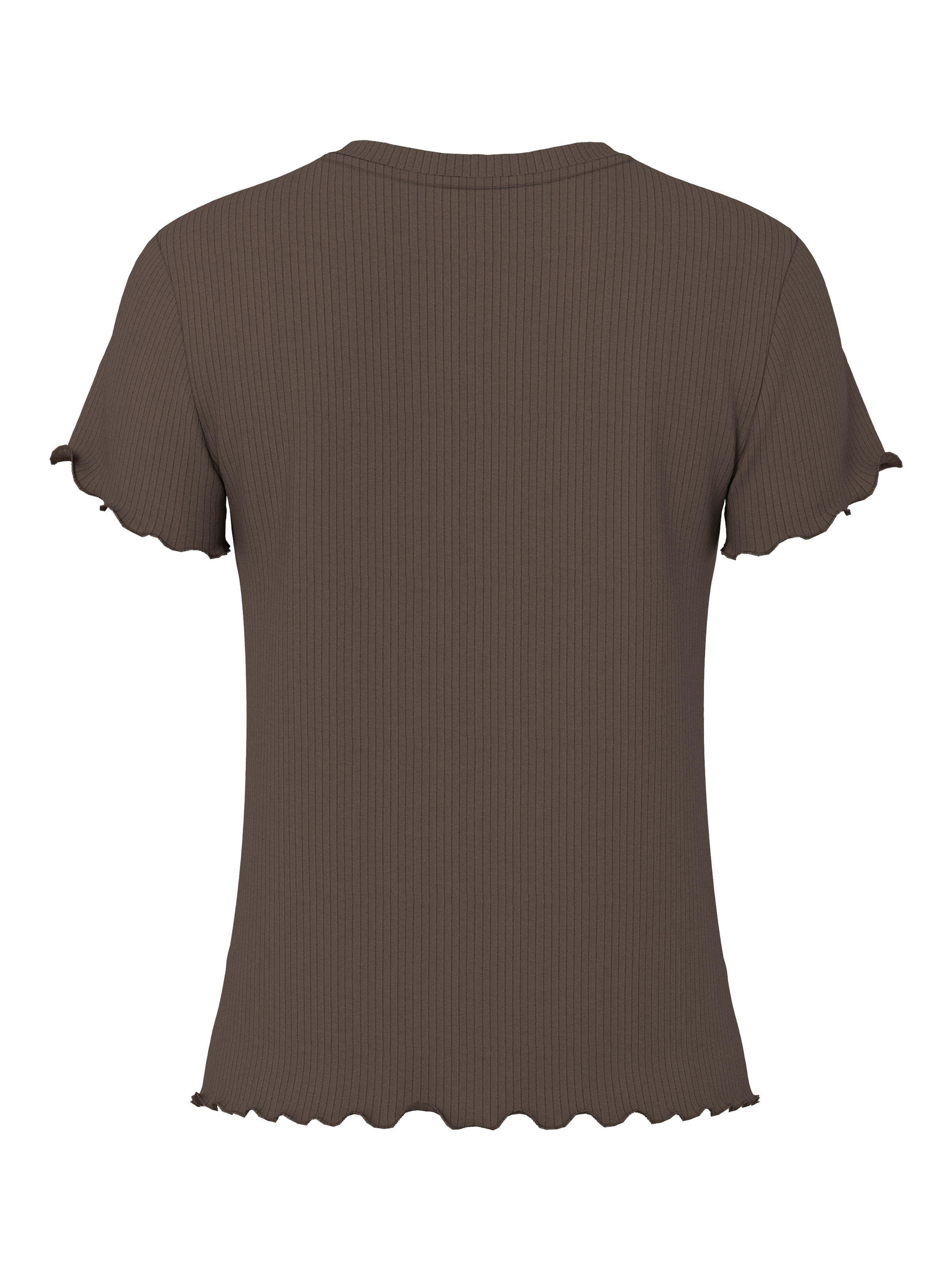 pieces Kurzarmshirt »PCNICCA SS O-NECK  TOP KAC BFD« Viskosemischung, slim fit