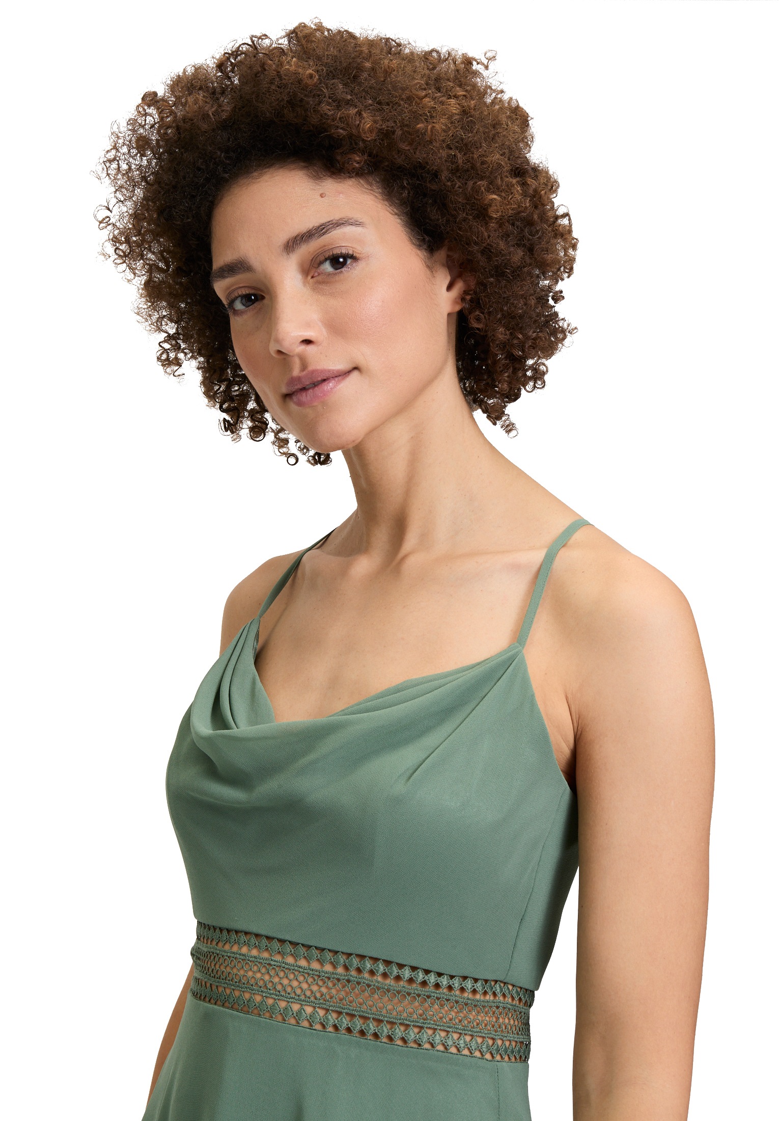 Vera Mont Cocktailkleid »Cocktailkleid mit Wasserfallausschnitt«