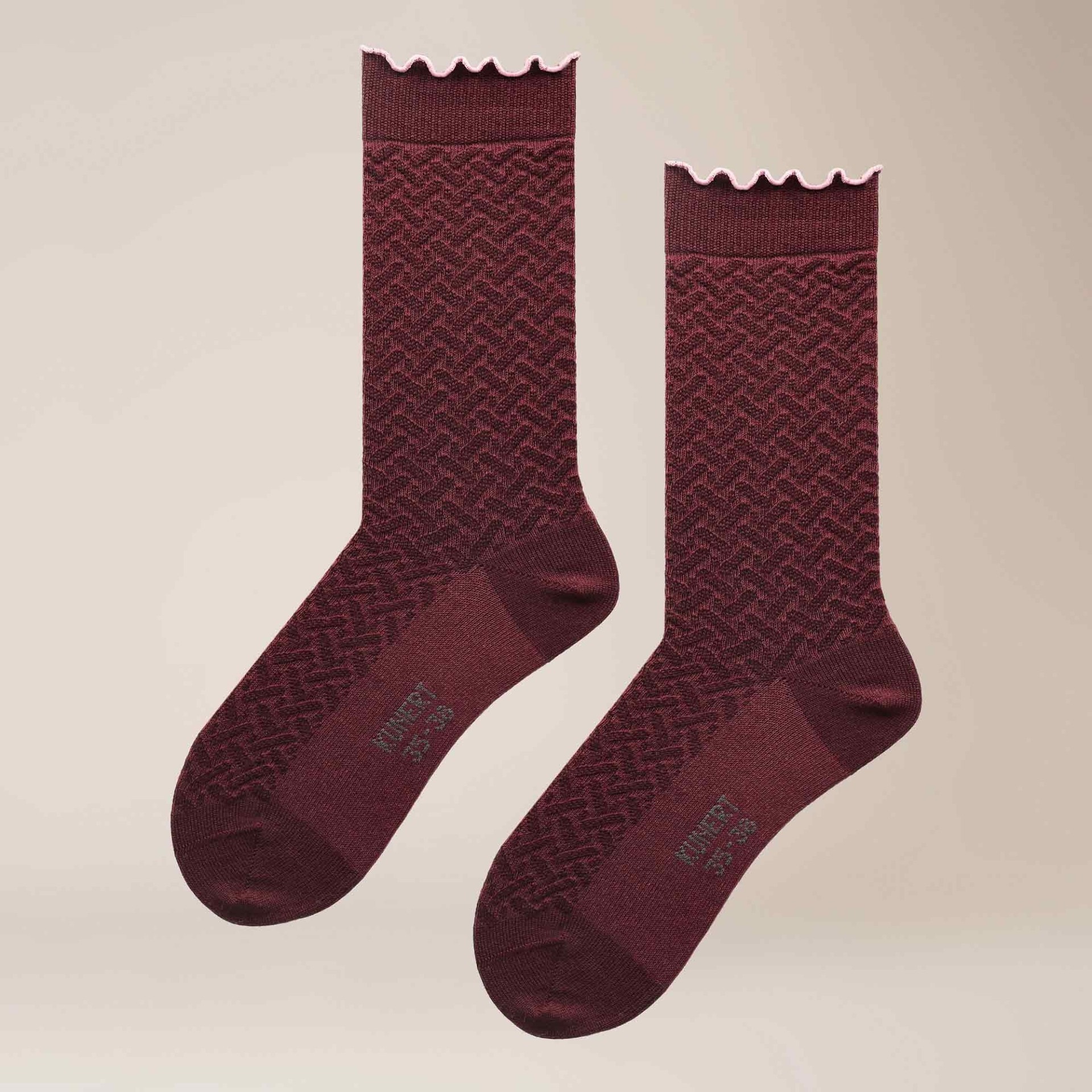 KUNERT Socken »Socke Fantastic Structure« Socken mit Merinowolle