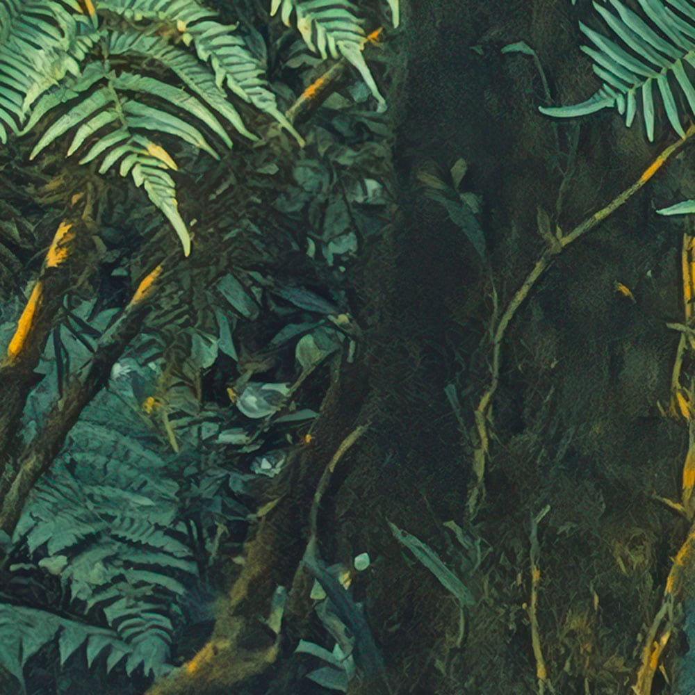 Komar Fototapete »Digitaldruck Vlies -  Jungle Lands - Größe 400 x 250 cm« bedruckt glatt Wohnzimmer, Schlafzimmer