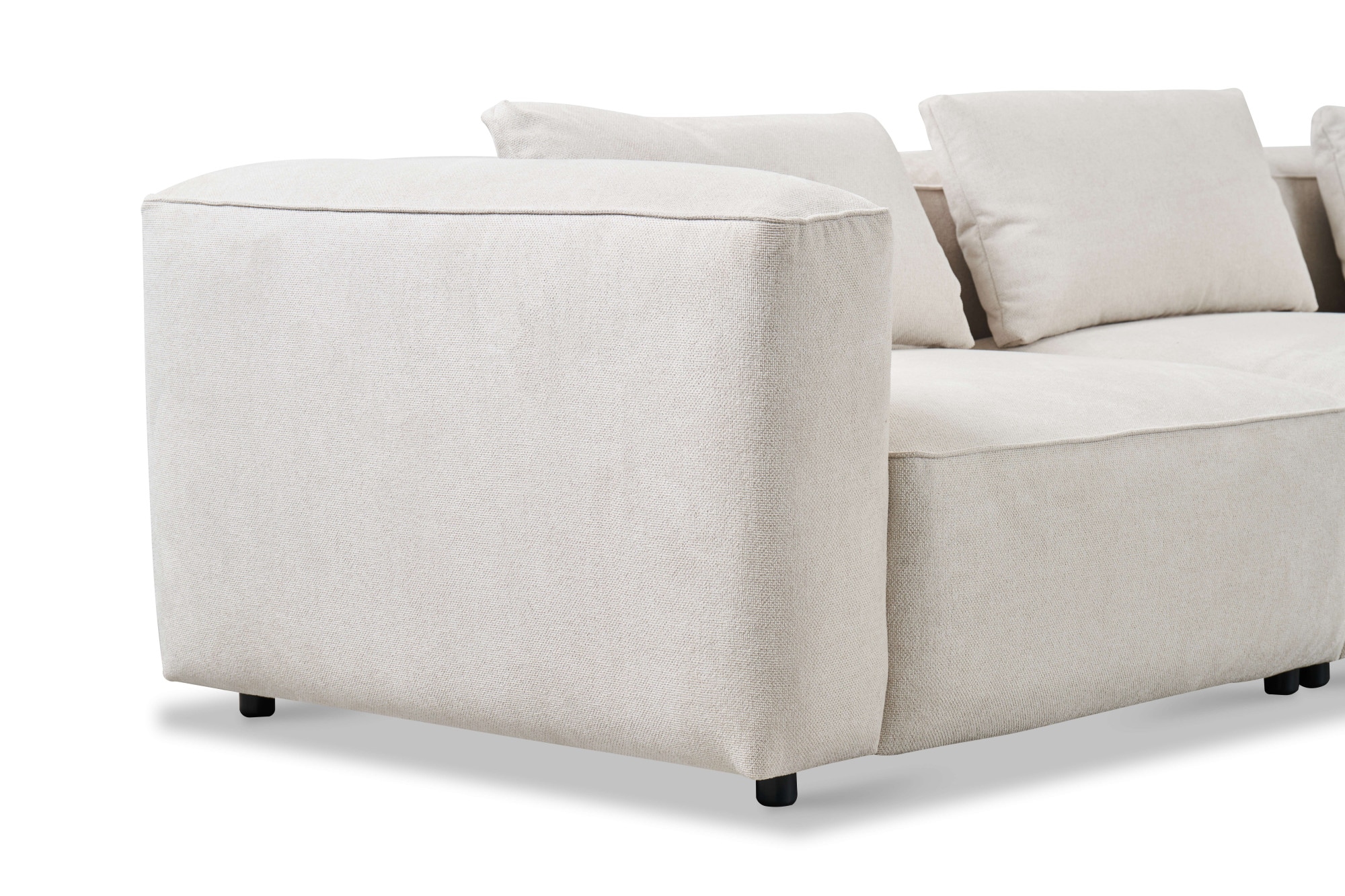 andas Ecksofa »Tvinnet« Breite 317 cm, extra tiefe Sitzfläche, kubisches Sitzvergnügen