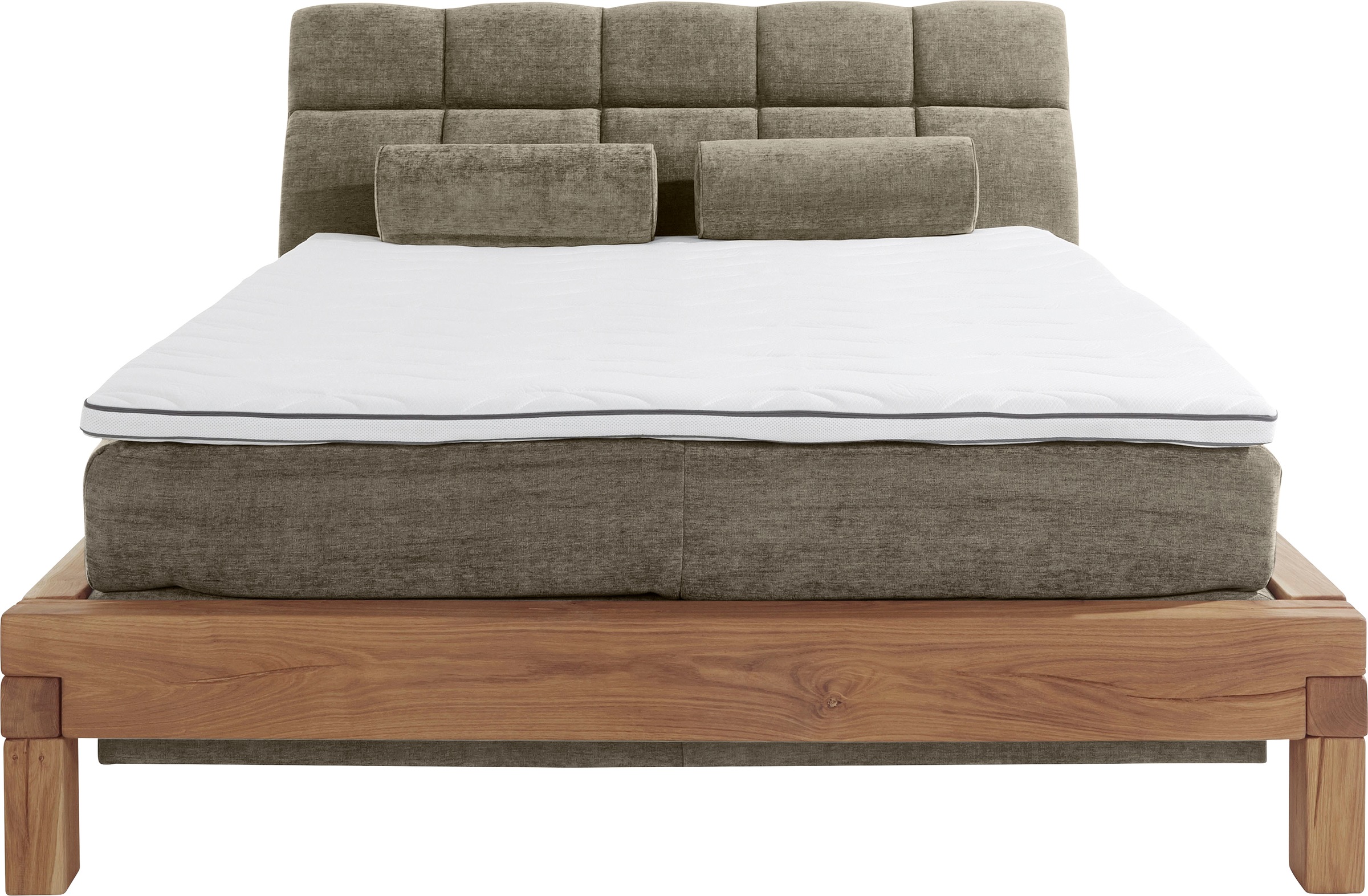 Home affaire Boxspringbett »Villads«, Liegefläche: 160/200 cm aus Balkeneiche, Inside-Boxspring-Unterbau