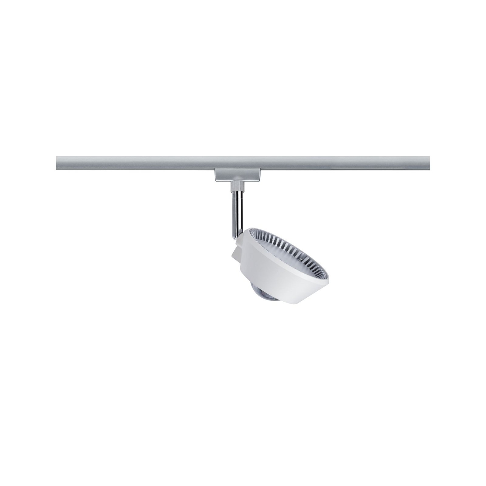 Paulmann Schienensystem-Leuchten »URail Schienenspot Sabik Einzelspot 2700K 230V Weiß matt, Chrom matt« LED-Modul 1 Stk. Warmweiß dimmbar 800lm/390lm 9W
