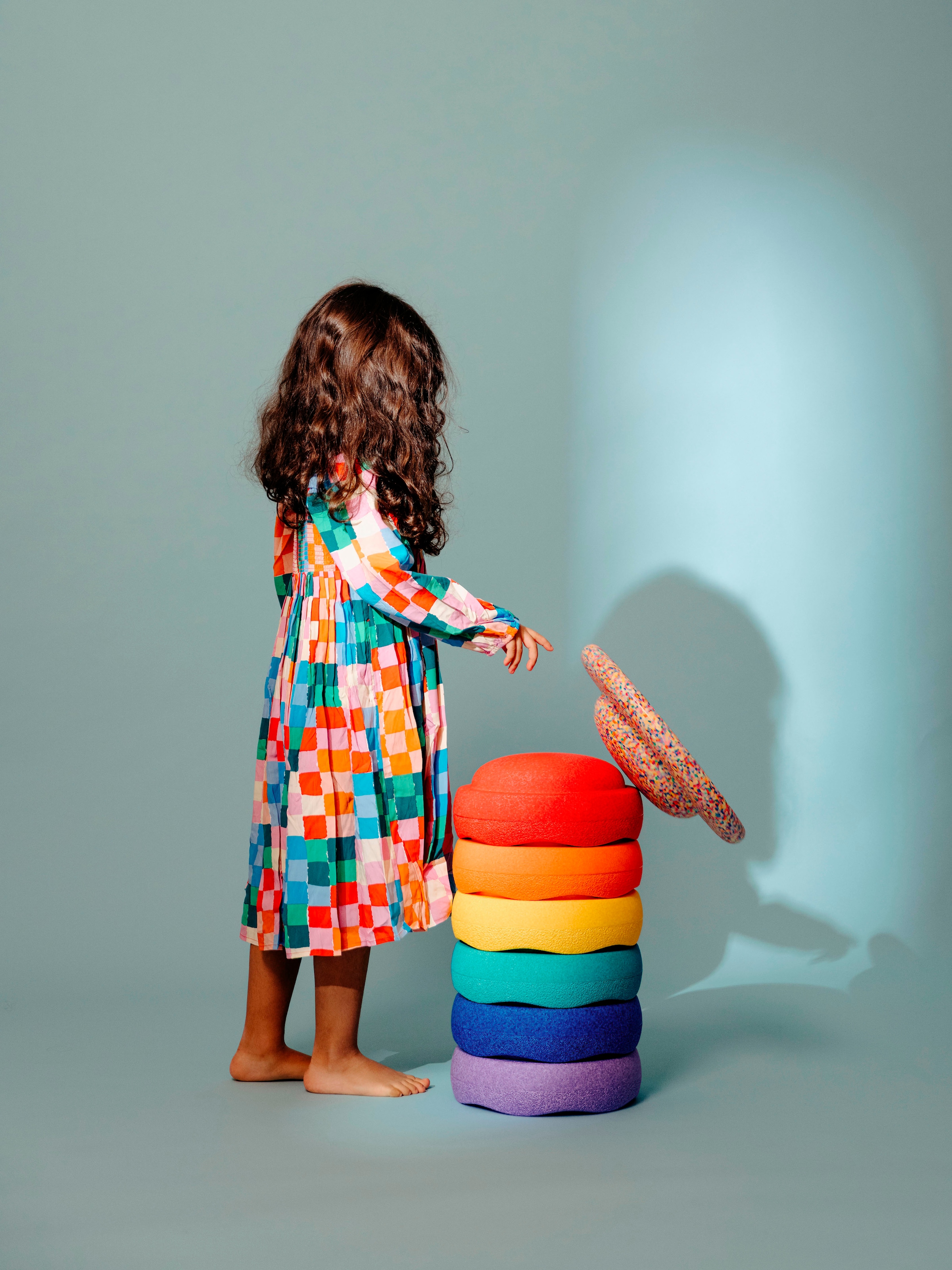 Stapelstein Balancetrainer »Stapelstein® Rainbow Set classic« inklusive Balance Board