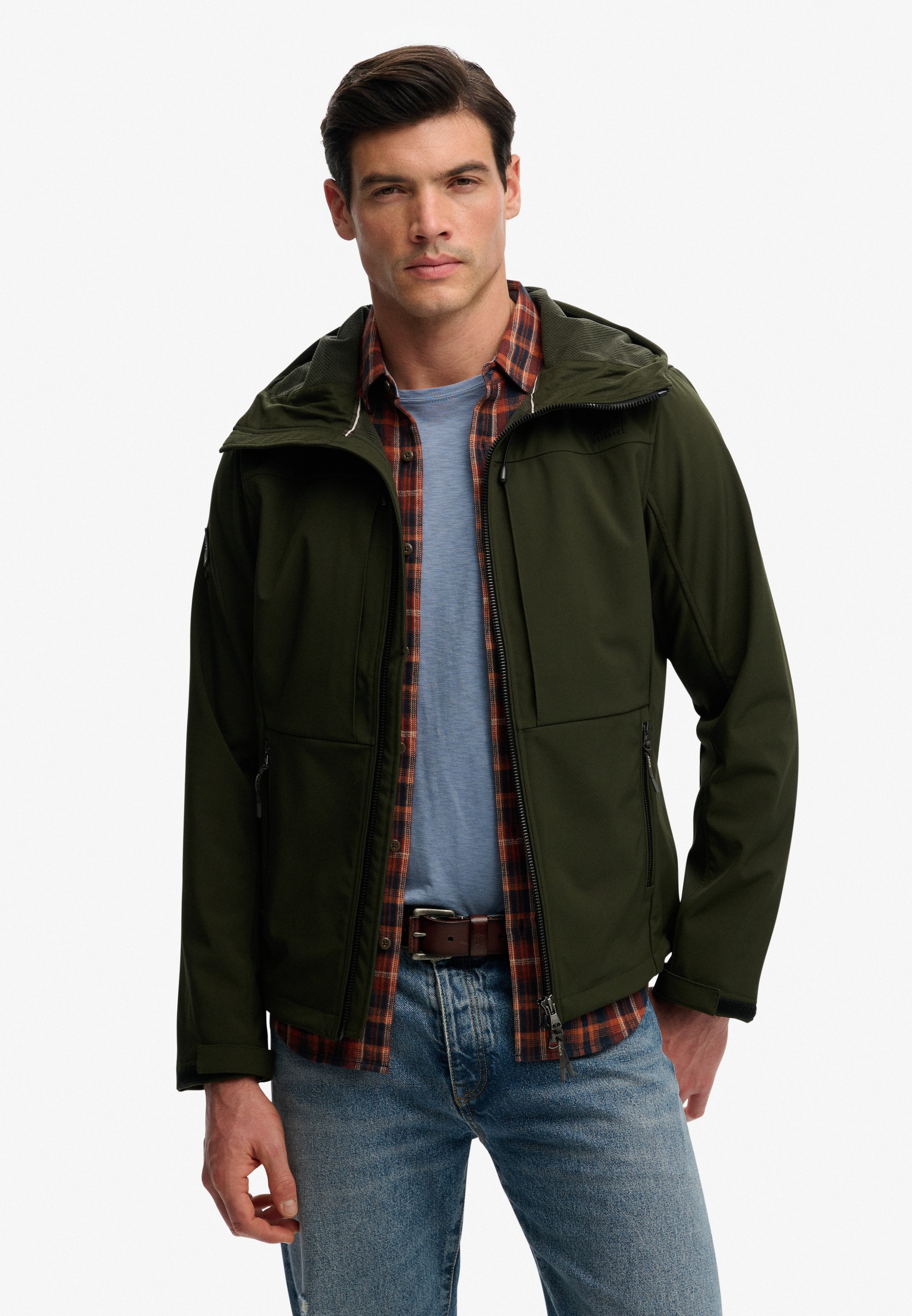 Superdry Outdoorjacke »HOODED SOFTSHELL TREKKER JKT« mit Kapuze