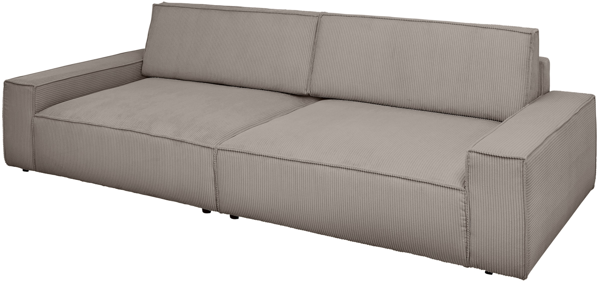 Home affaire Big-Sofa »NEU: SHERWOOD XXL, Big-Sofa (316cm), extra tiefe Sitzfläche 95 cm«, bequemer Sitzkomfort, Cord u. Leinenoptik, Kedernaht
