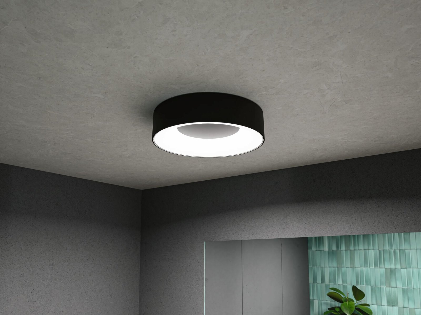 Paulmann LED Deckenleuchte »Selection Bathroom Casca IP44 1x16W 300mm, 230V Metall/Kunststoff«, 1 flammig, WhiteSwitch