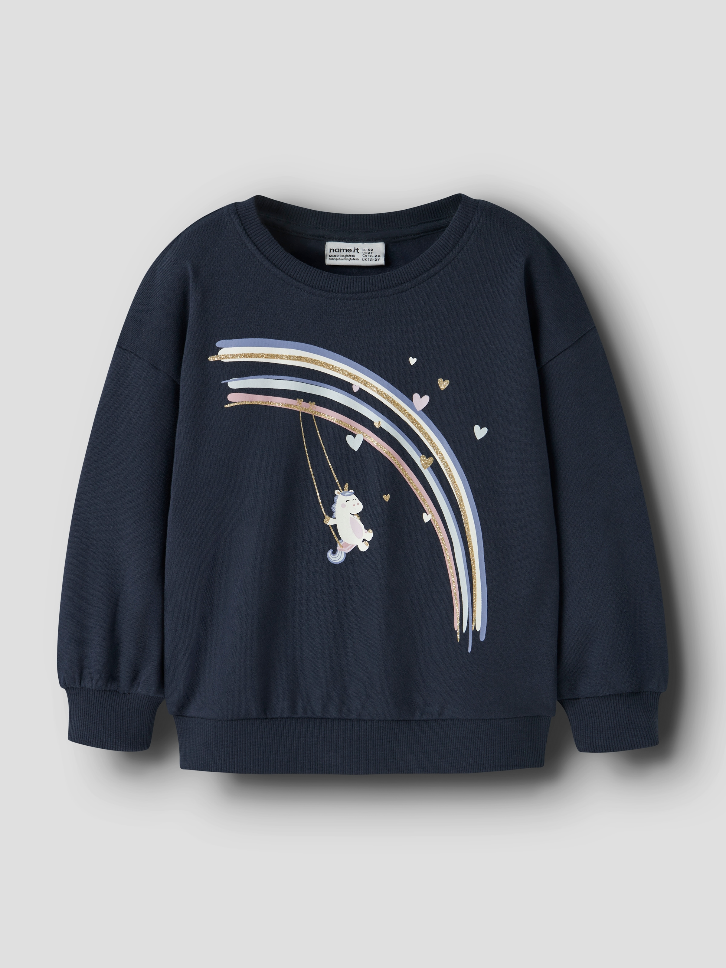 Name It »NMFVALONA LS LONG RLX SWEAT BRU«
