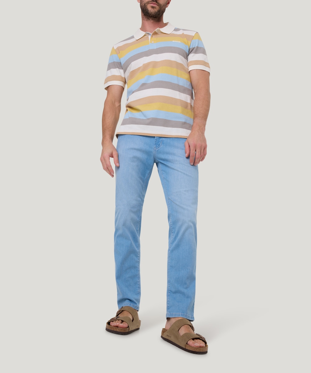 Pioneer Authentic Jeans Poloshirt, mit Streifenmuster