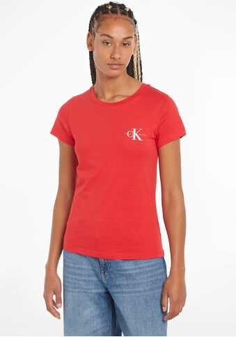 Calvin Klein Jeans Rundhalsshirt »2-PACK MONOLOGO SLIM TEE«, (Packung, 2 tlg.,... kaufen