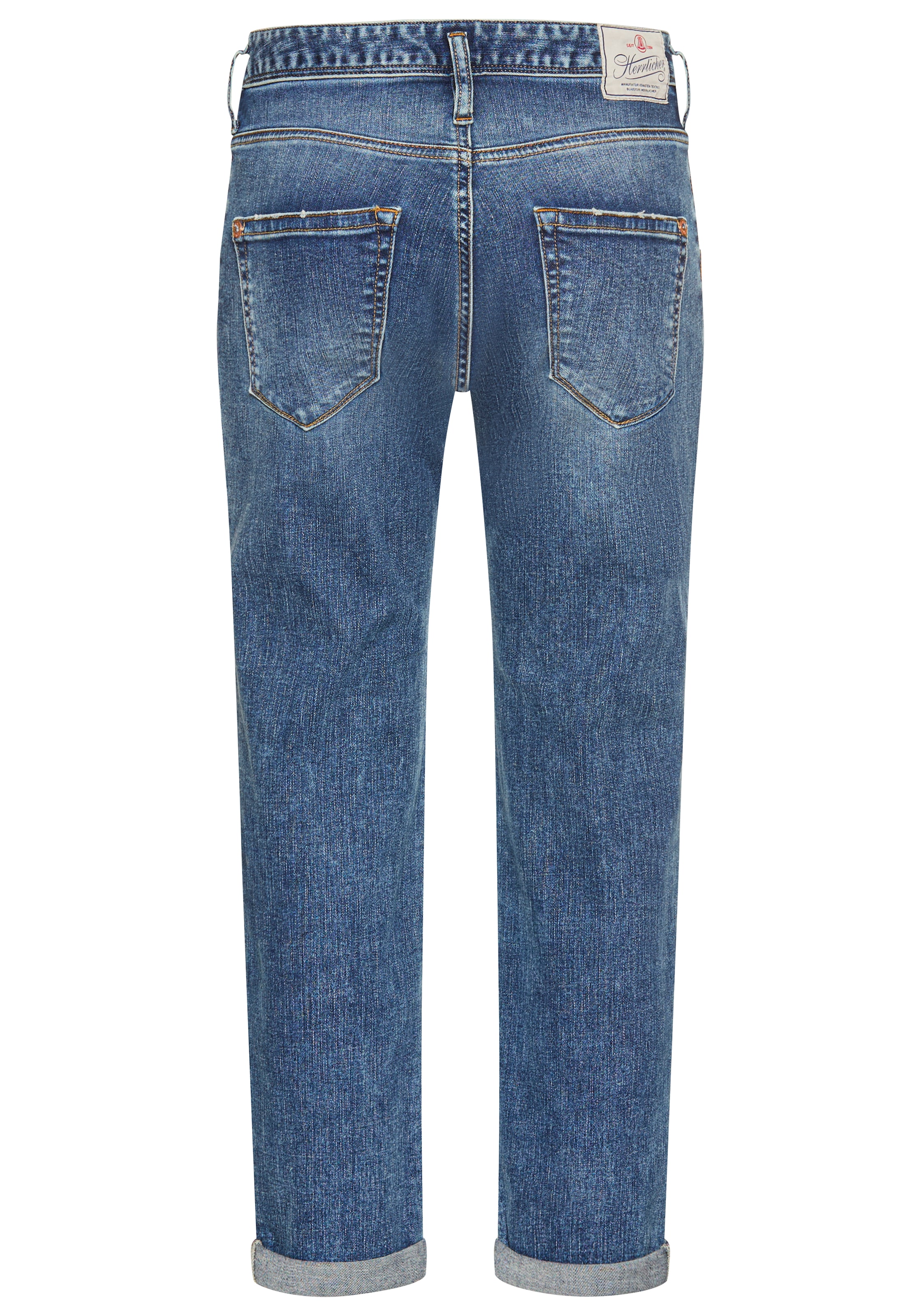 Herrlicher Boyfriend-Jeans »Shyra Tap Organic Denim«, mit halbverdeckter Knopfleiste