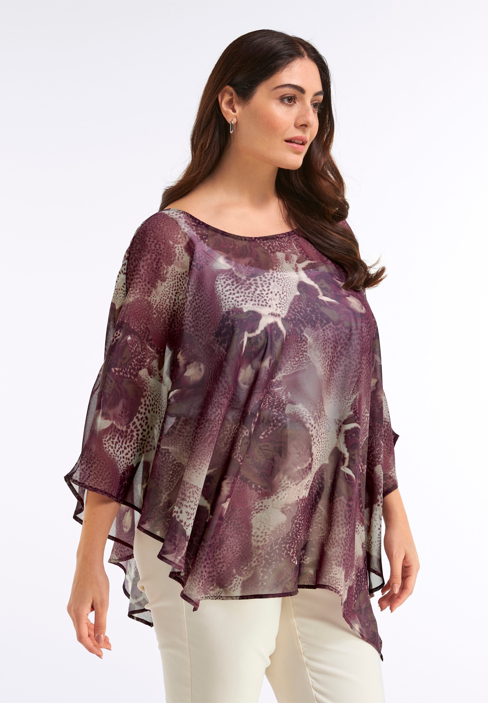 Sheego Longbluse »Tunika Tunika mit modischen Fledermausärmeln«