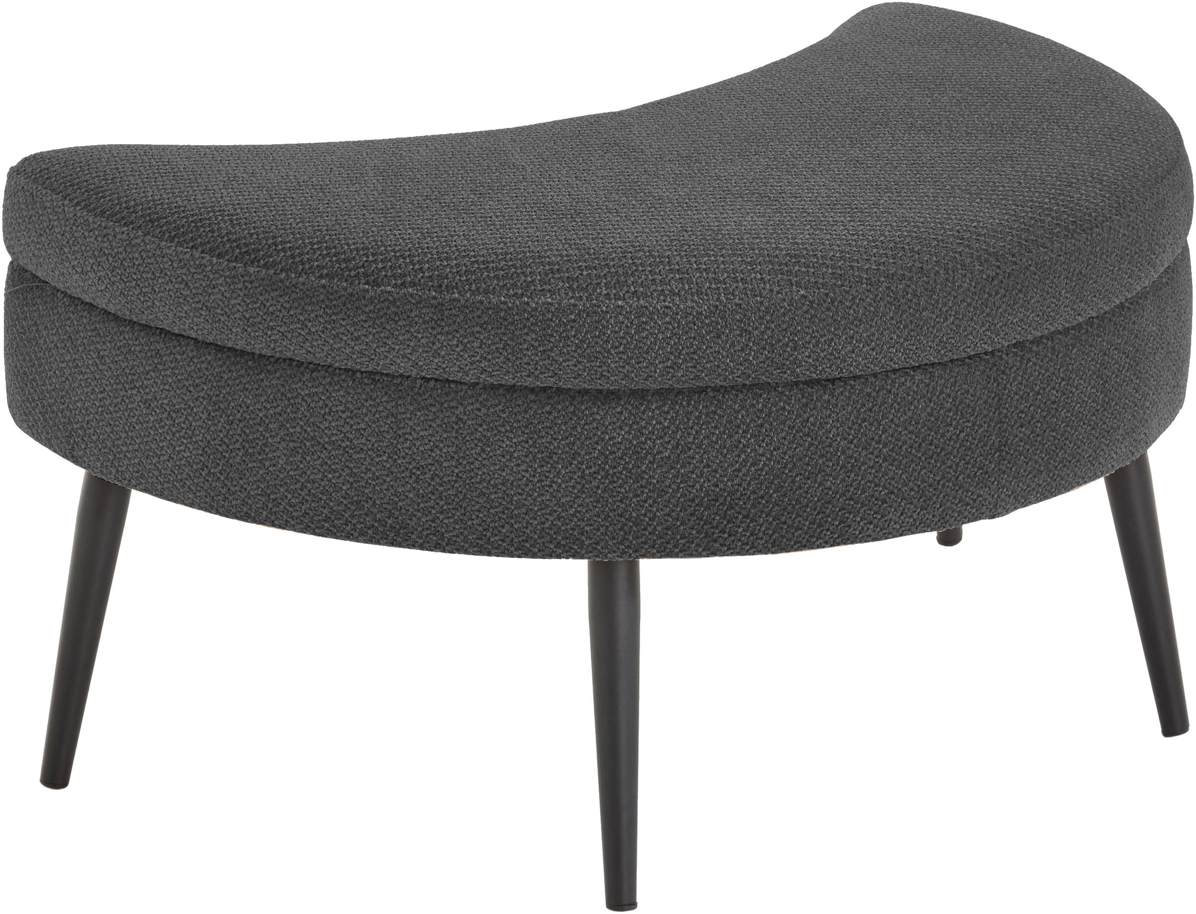 OTTO home Loveseat »Riko Sessel, B: 110 cm, Sitzhöhe: 44 cm« XXL- Sessel, mit Stauraumhocker, Rückenstütze & 4 Zierkissen