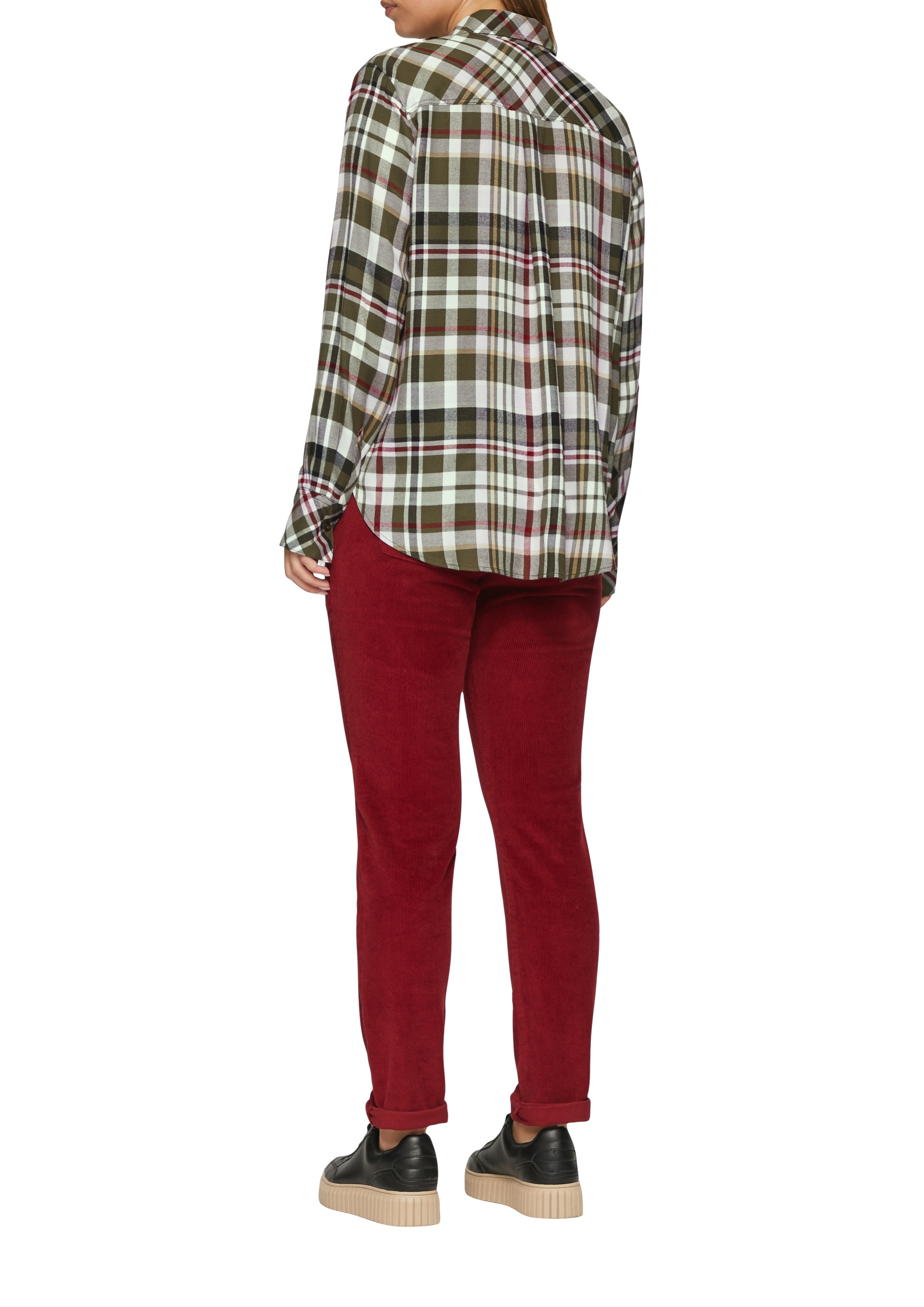 s.Oliver Hemdbluse, mit Karo Muster